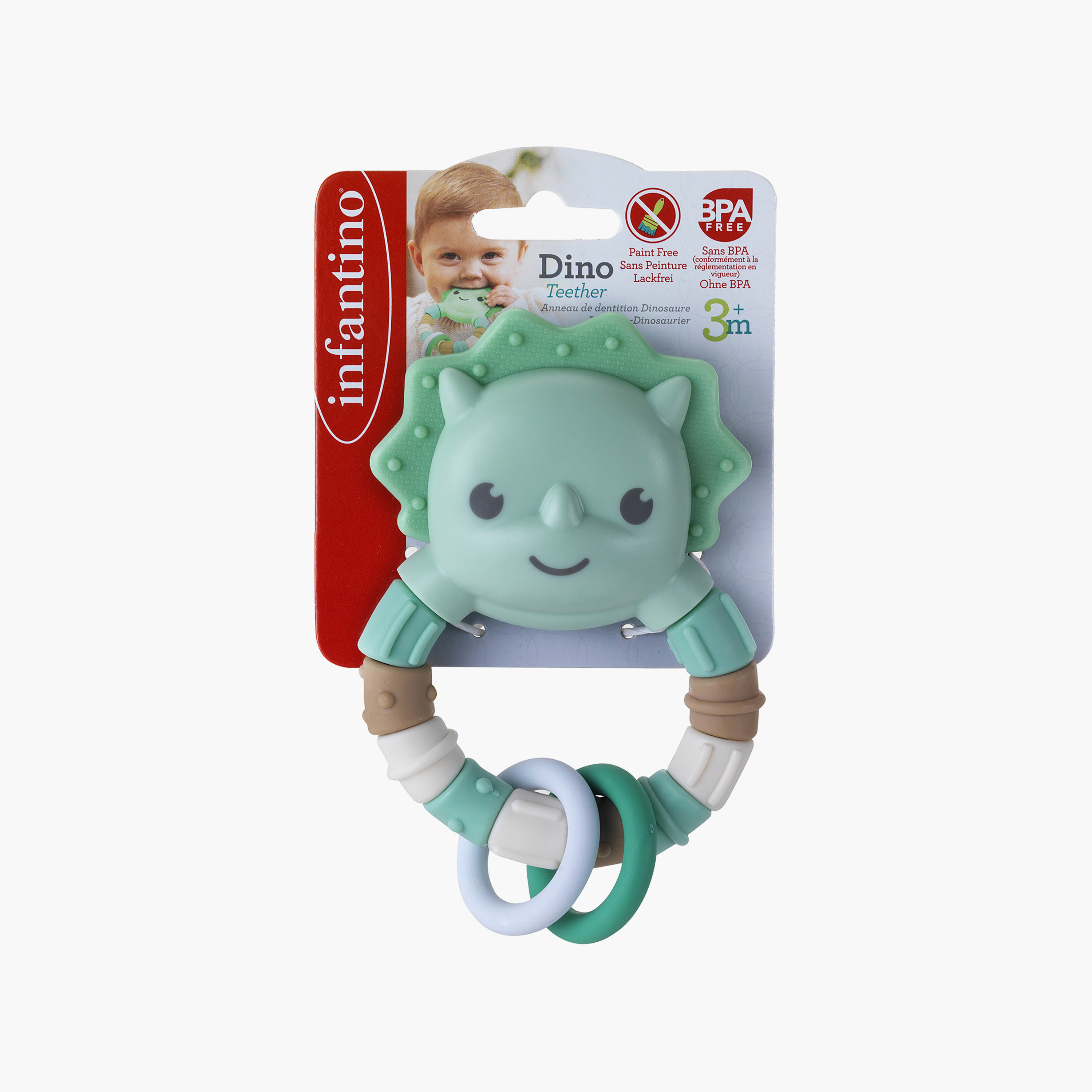 Infantino BPA Free Dino Teether-toys-babyandtoddlertoys-rattlesandteethers-image-2