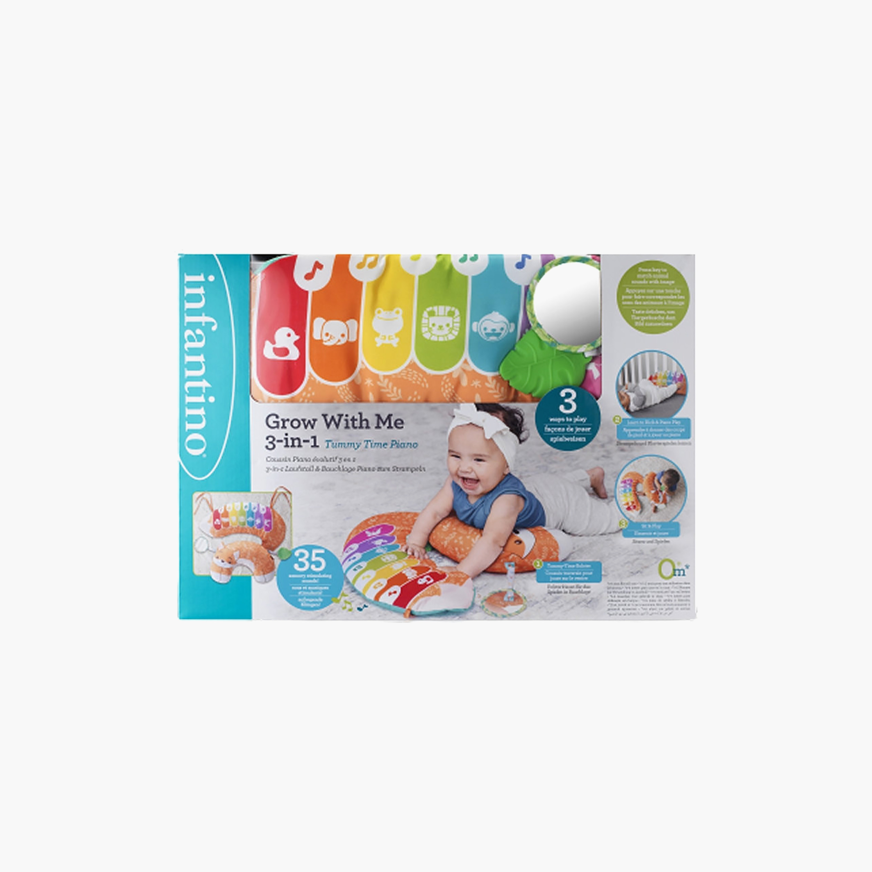 Infantino 3-In-1 Grow With Me Tummy Time Piano Fox-baby-infantactivity-image-2