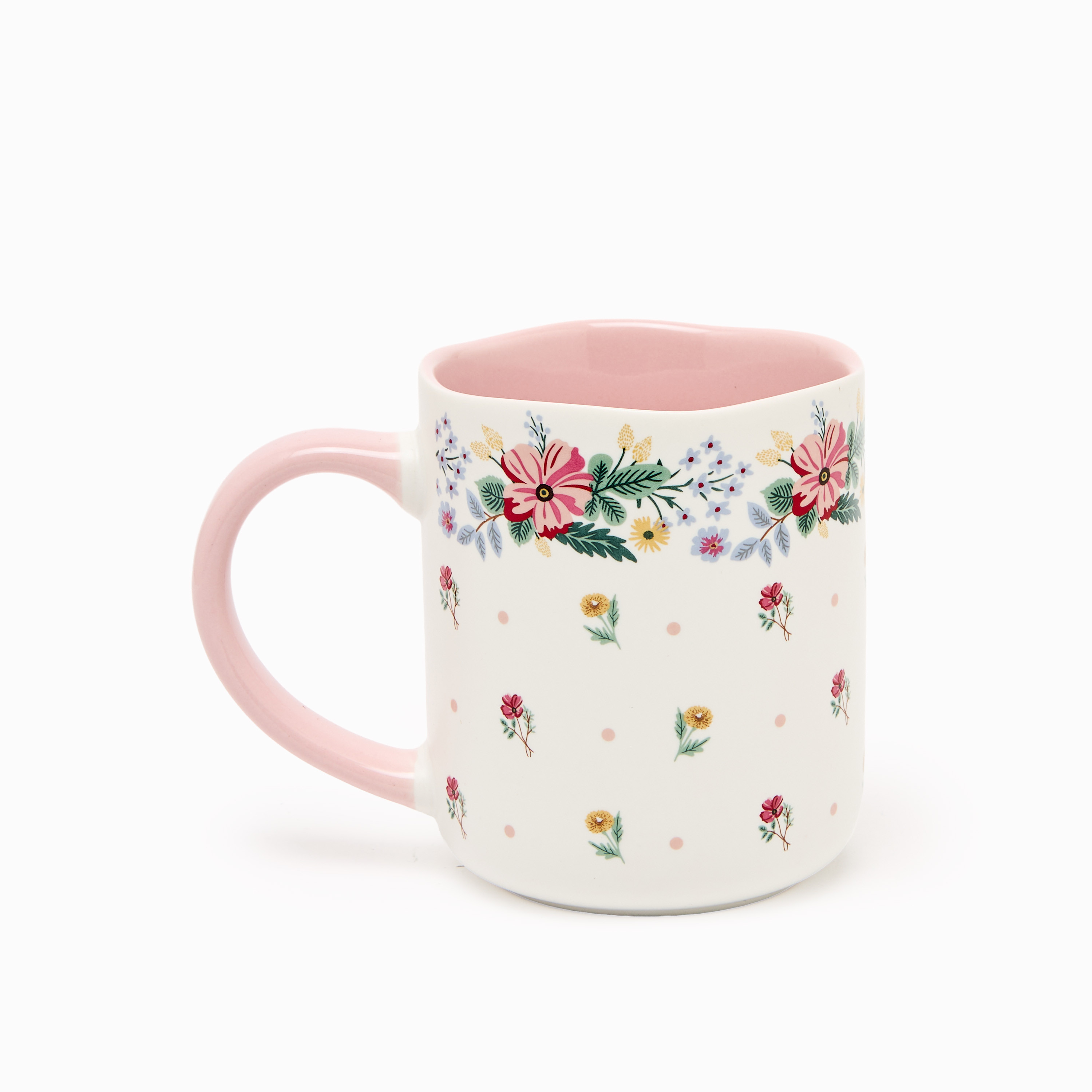 مج من الخزف الصيني بطبعات زهور - 385 مل-household-dining-teaandcoffee-mugsandcups-image-2