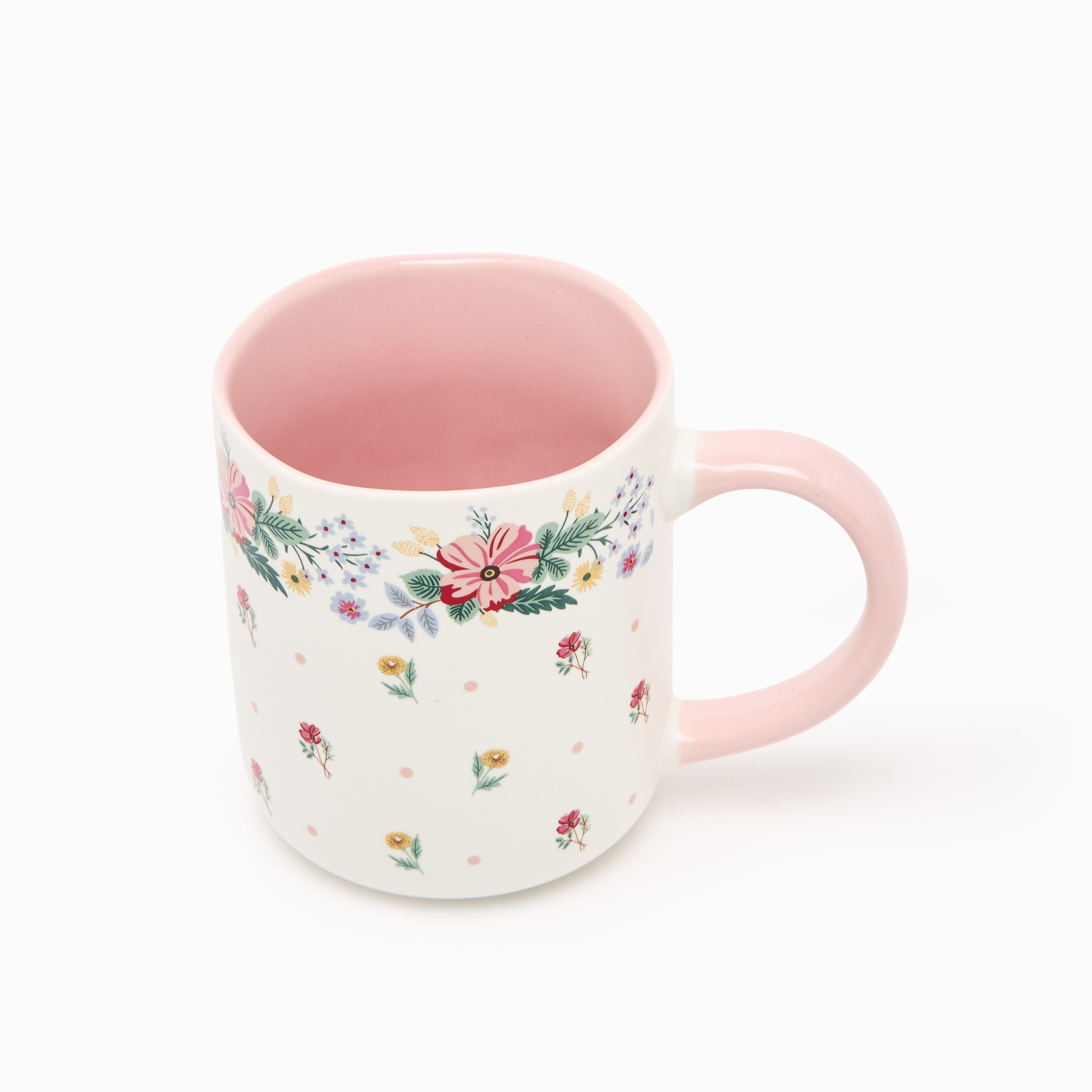 مج من الخزف الصيني بطبعات زهور - 385 مل-household-dining-teaandcoffee-mugsandcups-image-3