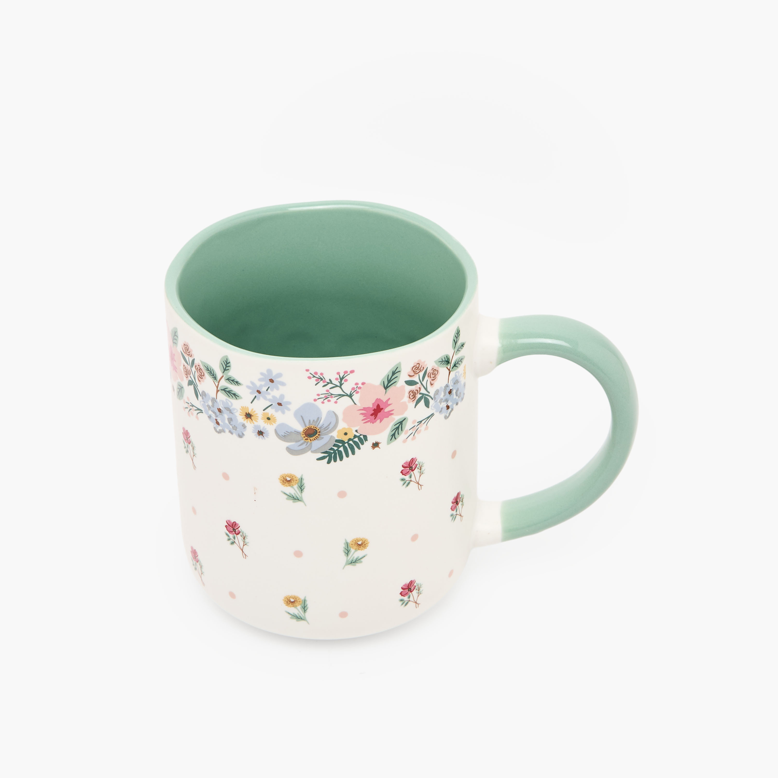 Flower Print Ceramic Mug - 385 ml-household-dining-teaandcoffee-mugsandcups-image-3