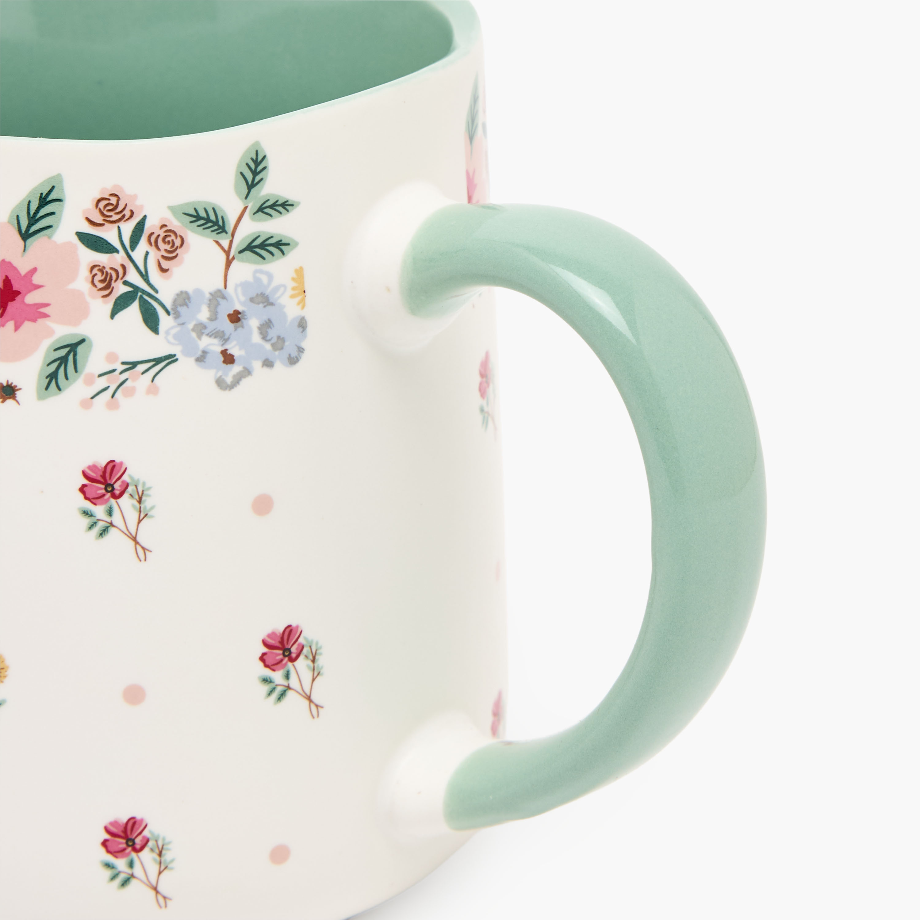 Flower Print Ceramic Mug - 385 ml-household-dining-teaandcoffee-mugsandcups-image-5