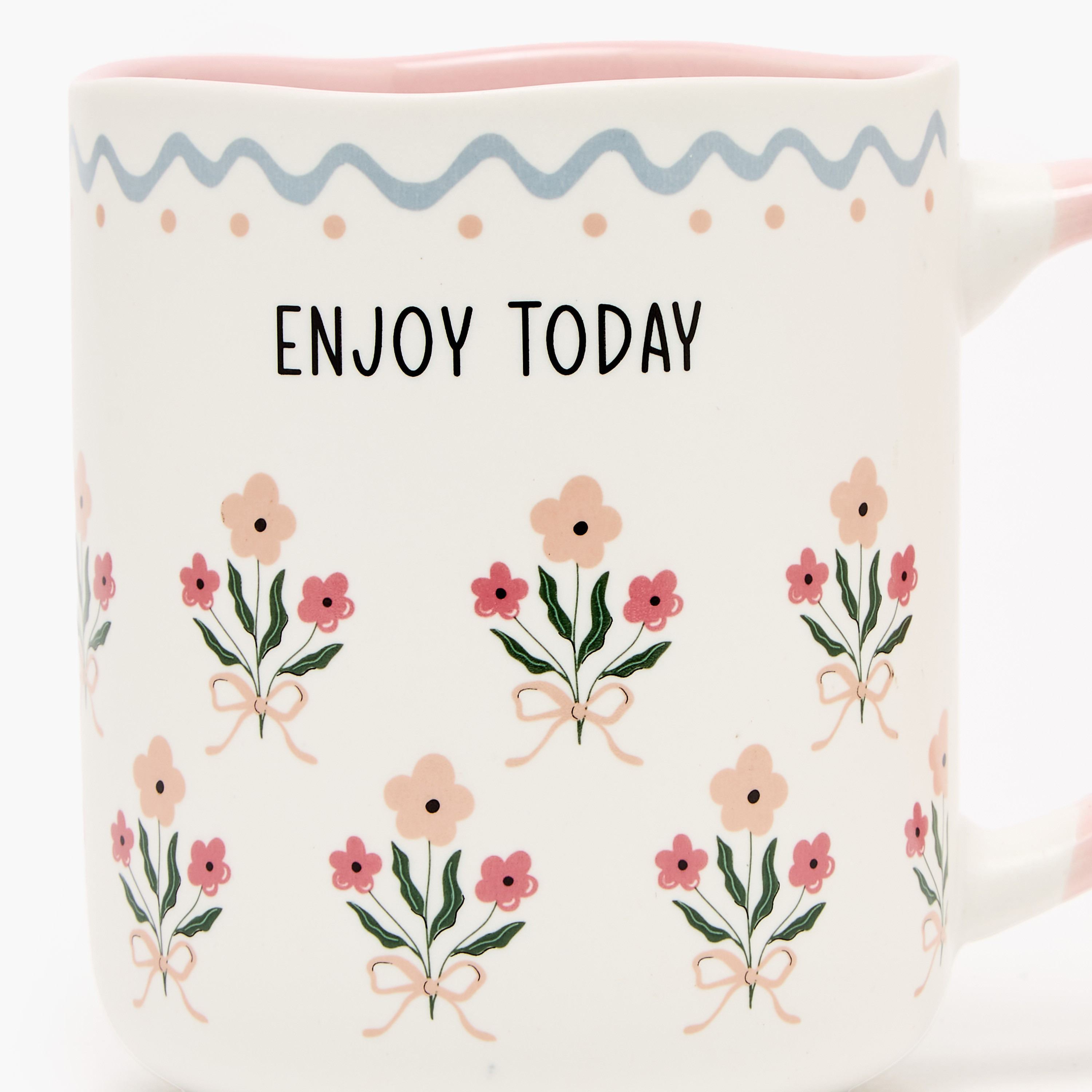 Flower Print New Bone China Mug with Handle - 385 ml-household-dining-teaandcoffee-mugsandcups-image-4