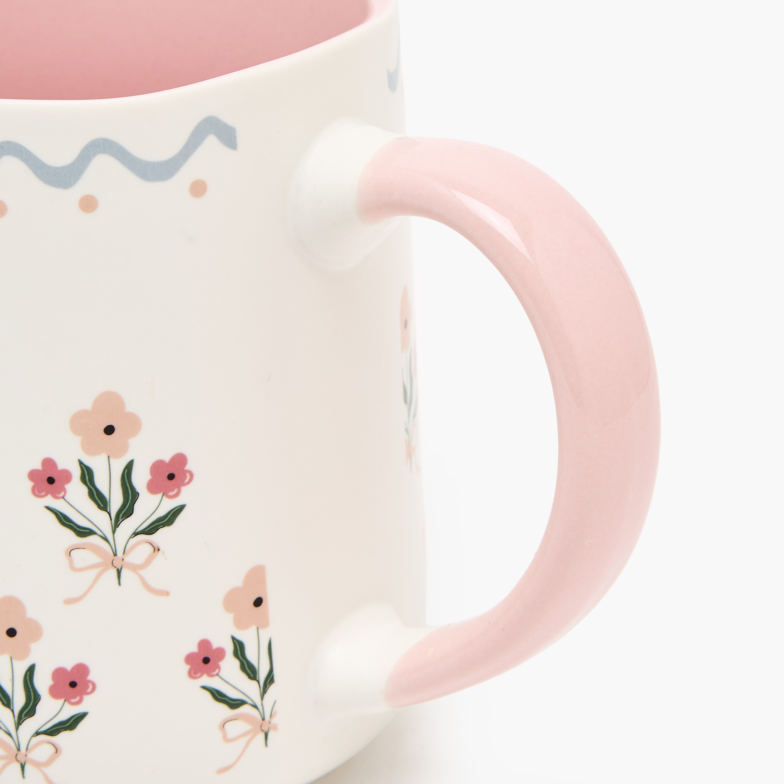 Flower Print New Bone China Mug with Handle - 385 ml-household-dining-teaandcoffee-mugsandcups-image-5