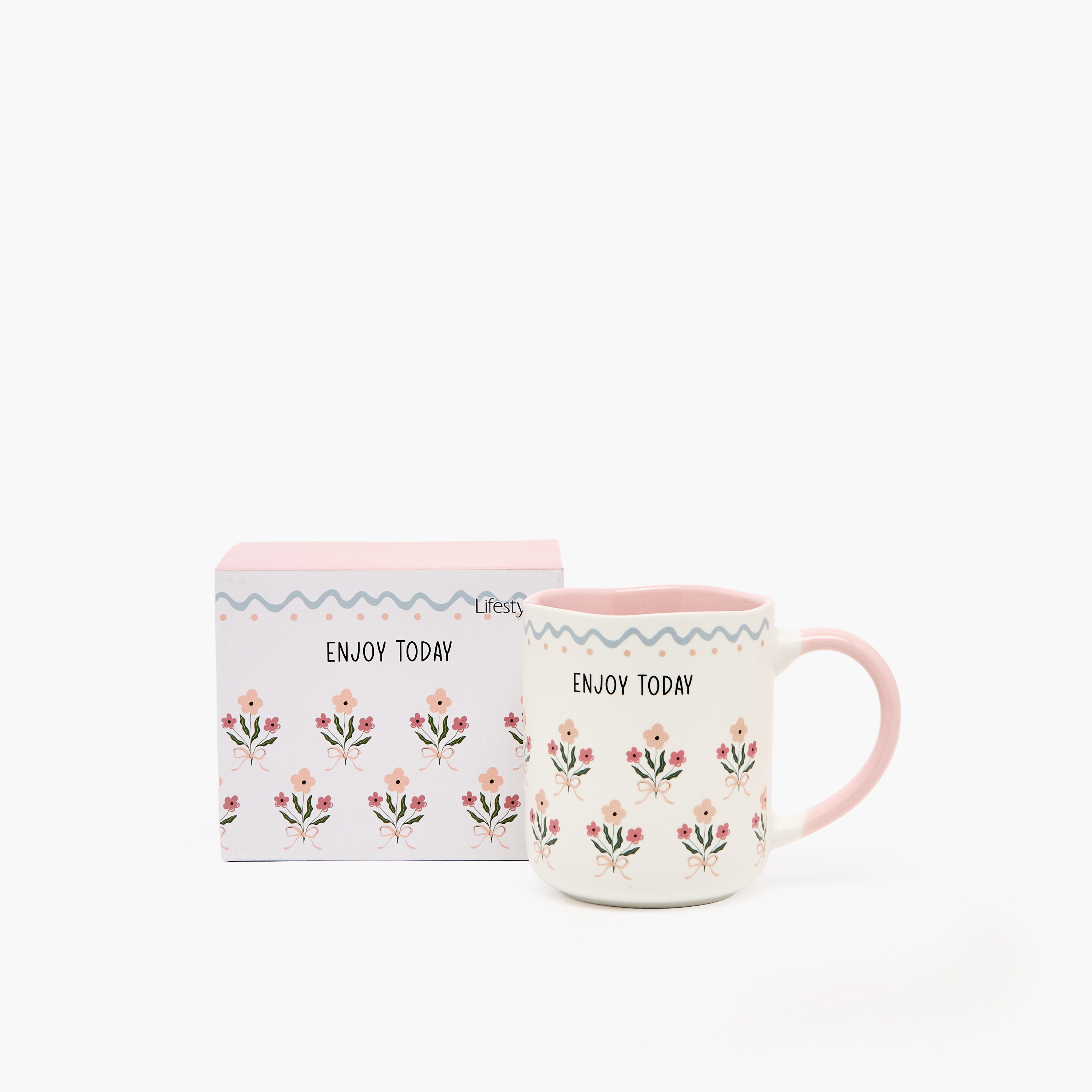 Flower Print New Bone China Mug with Handle - 385 ml-household-dining-teaandcoffee-mugsandcups-image-6