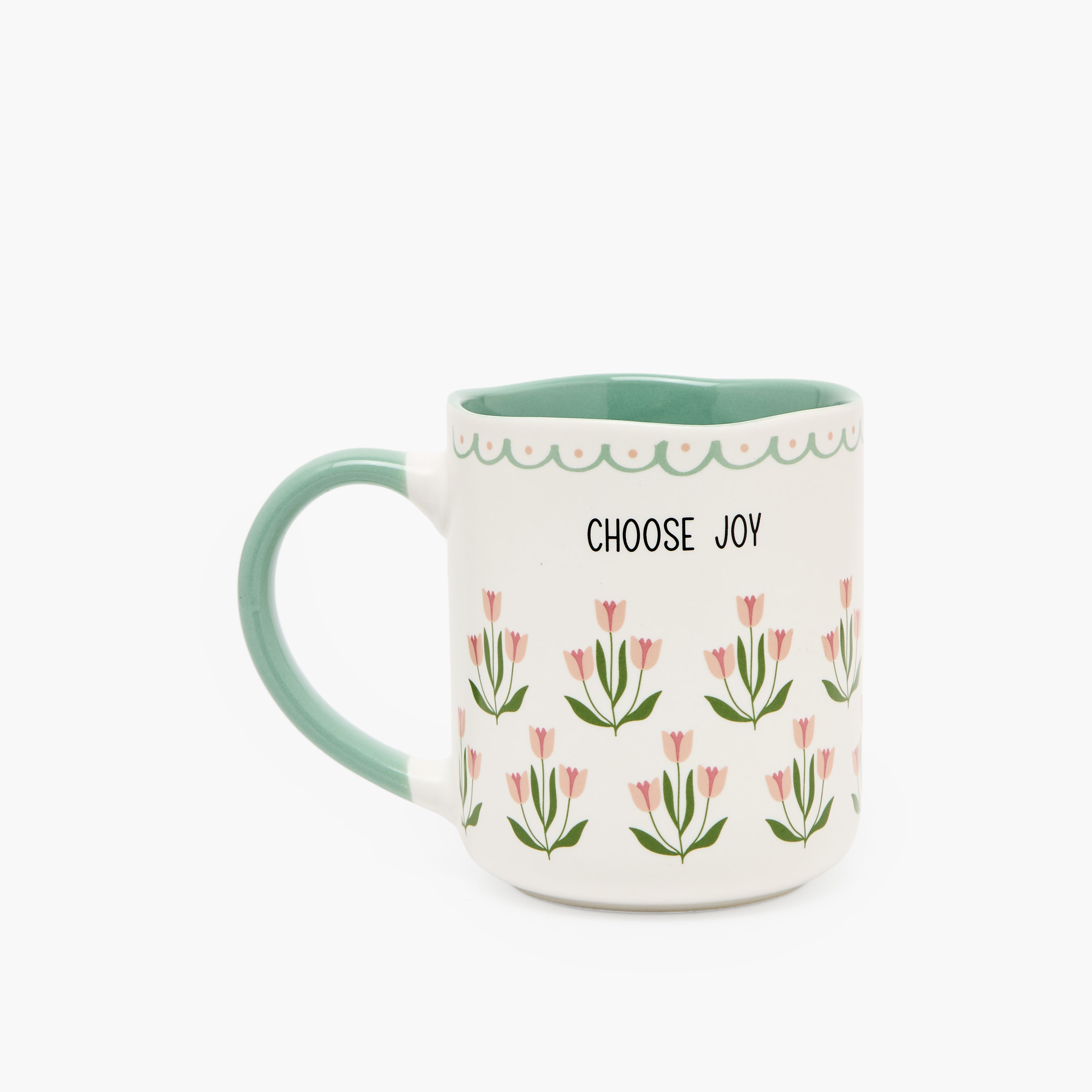 Flower Print Ceramic Mug - 385 ml-household-dining-teaandcoffee-mugsandcups-image-2