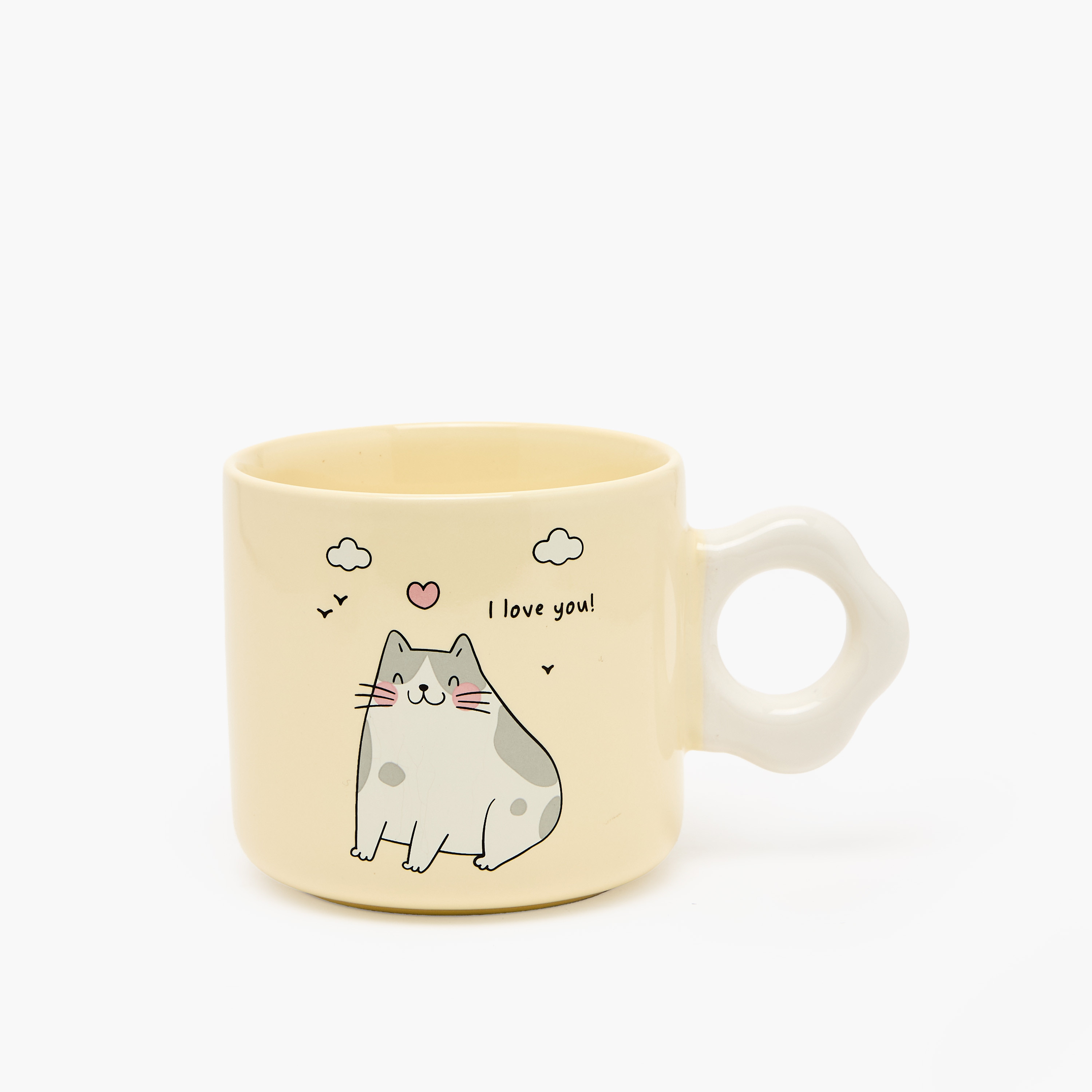 Cat Print New Bone China Mug with Handle - 325 ml-household-dining-teaandcoffee-mugsandcups-image-1