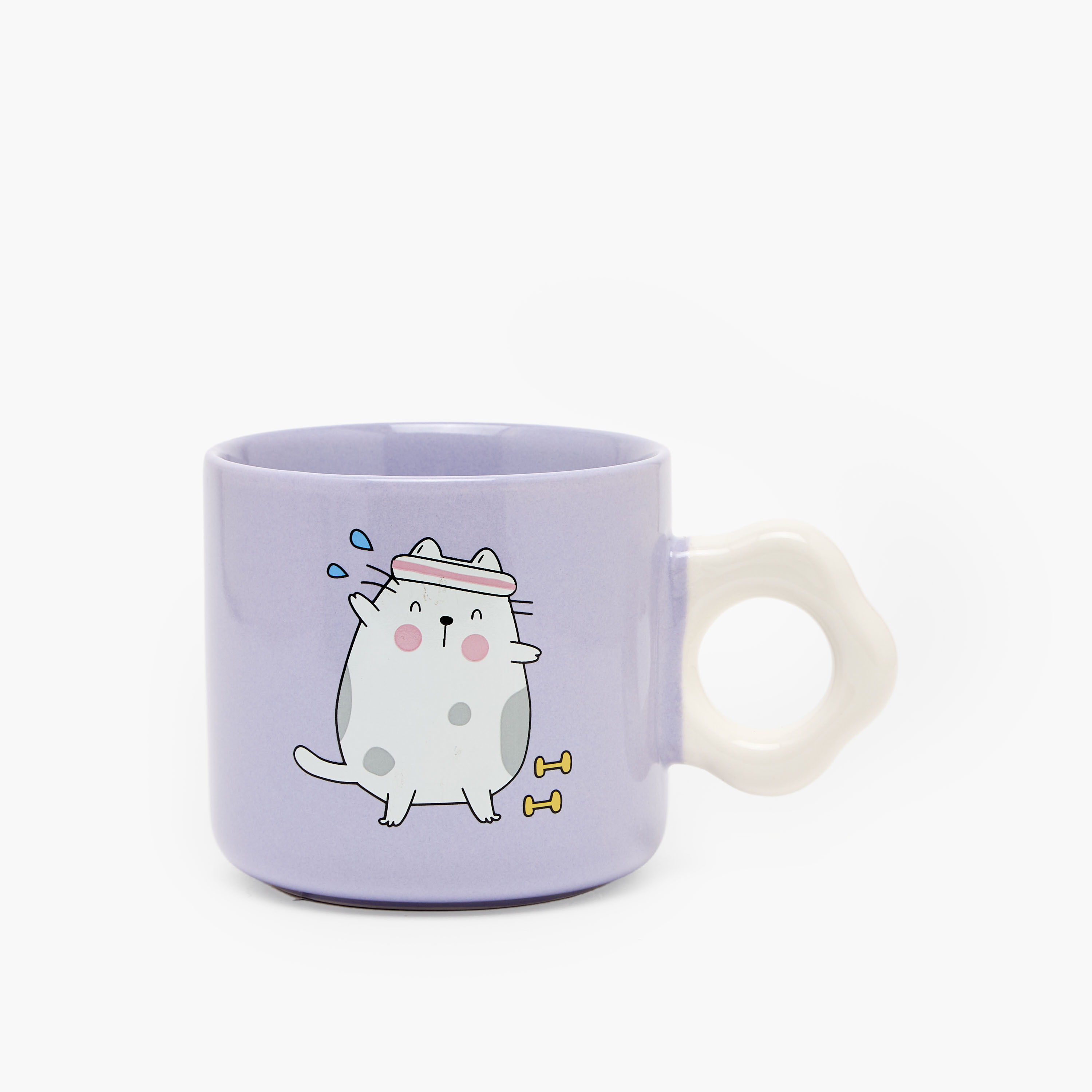 مج خزف صيني بطبعات قطة - 325 مل-household-dining-teaandcoffee-mugsandcups-image-1