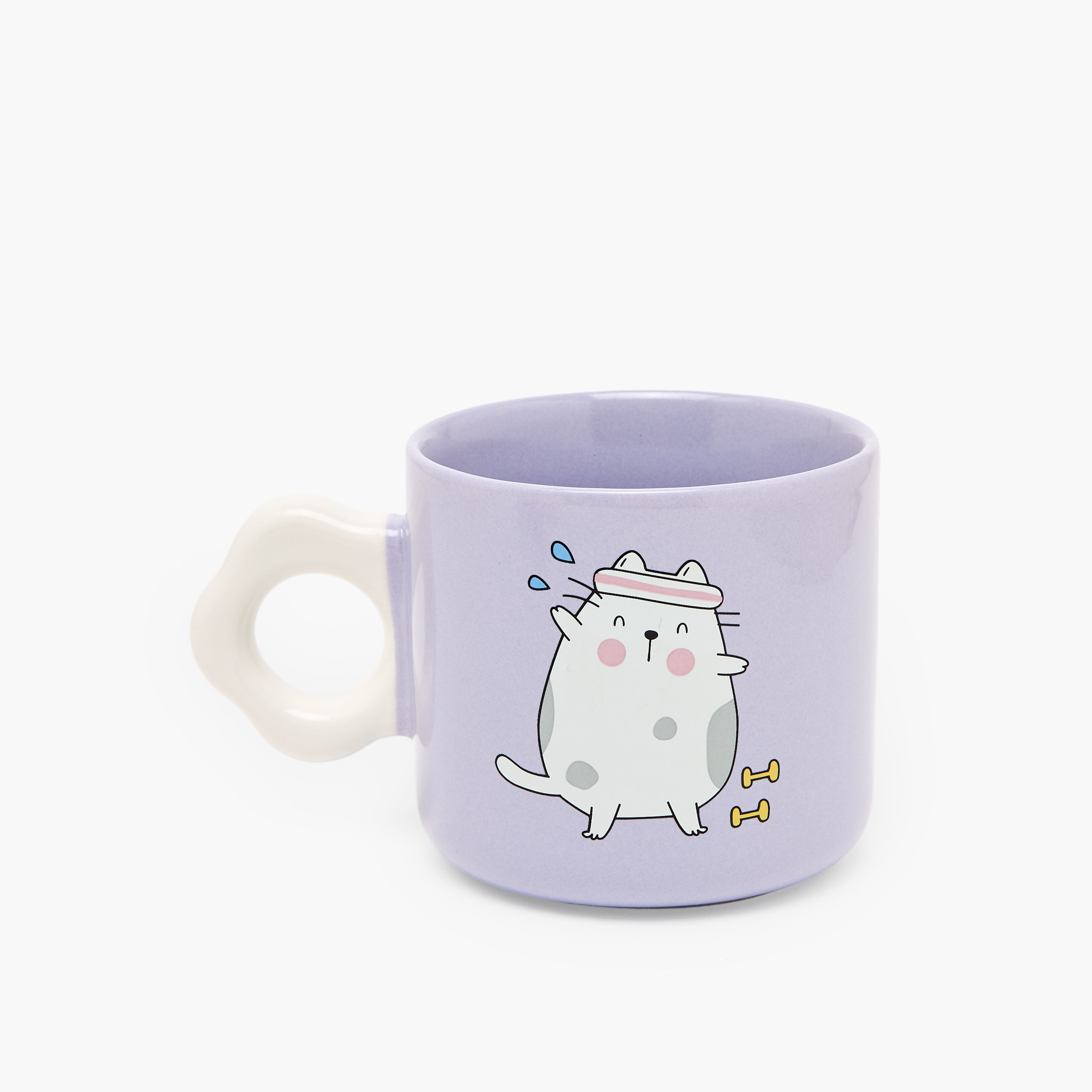 مج خزف صيني بطبعات قطة - 325 مل-household-dining-teaandcoffee-mugsandcups-image-2
