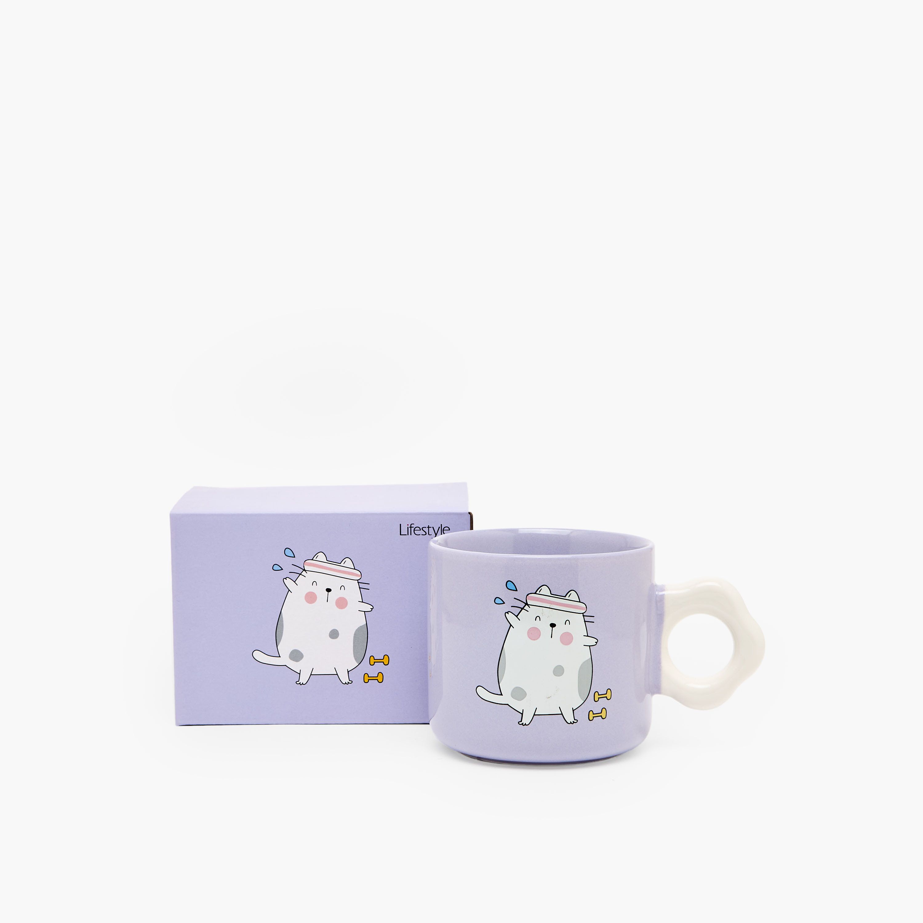 مج خزف صيني بطبعات قطة - 325 مل-household-dining-teaandcoffee-mugsandcups-image-6