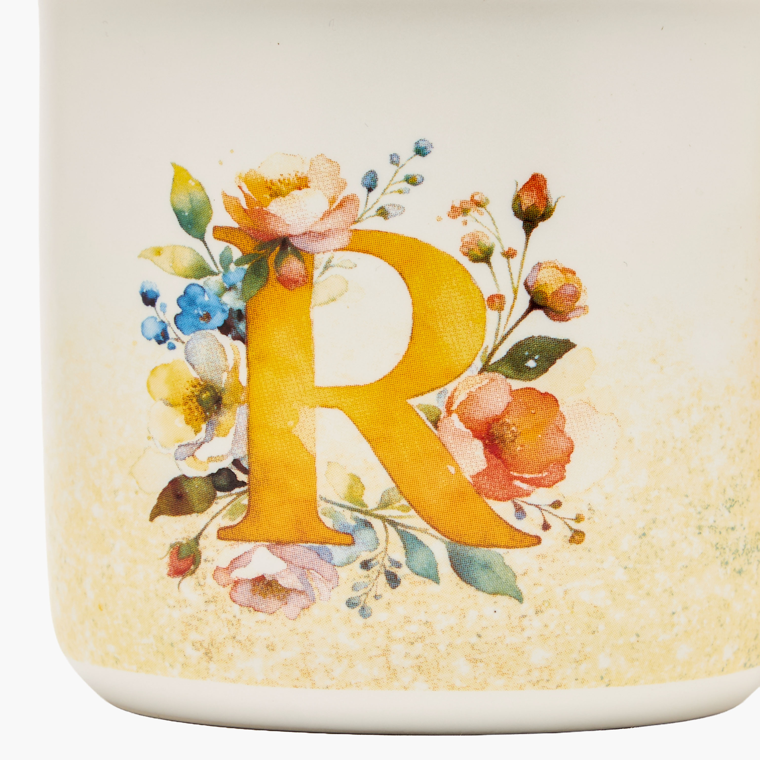 Floral Print Ceramic Mug with Initial R - 355 ml-household-dining-teaandcoffee-mugsandcups-image-4