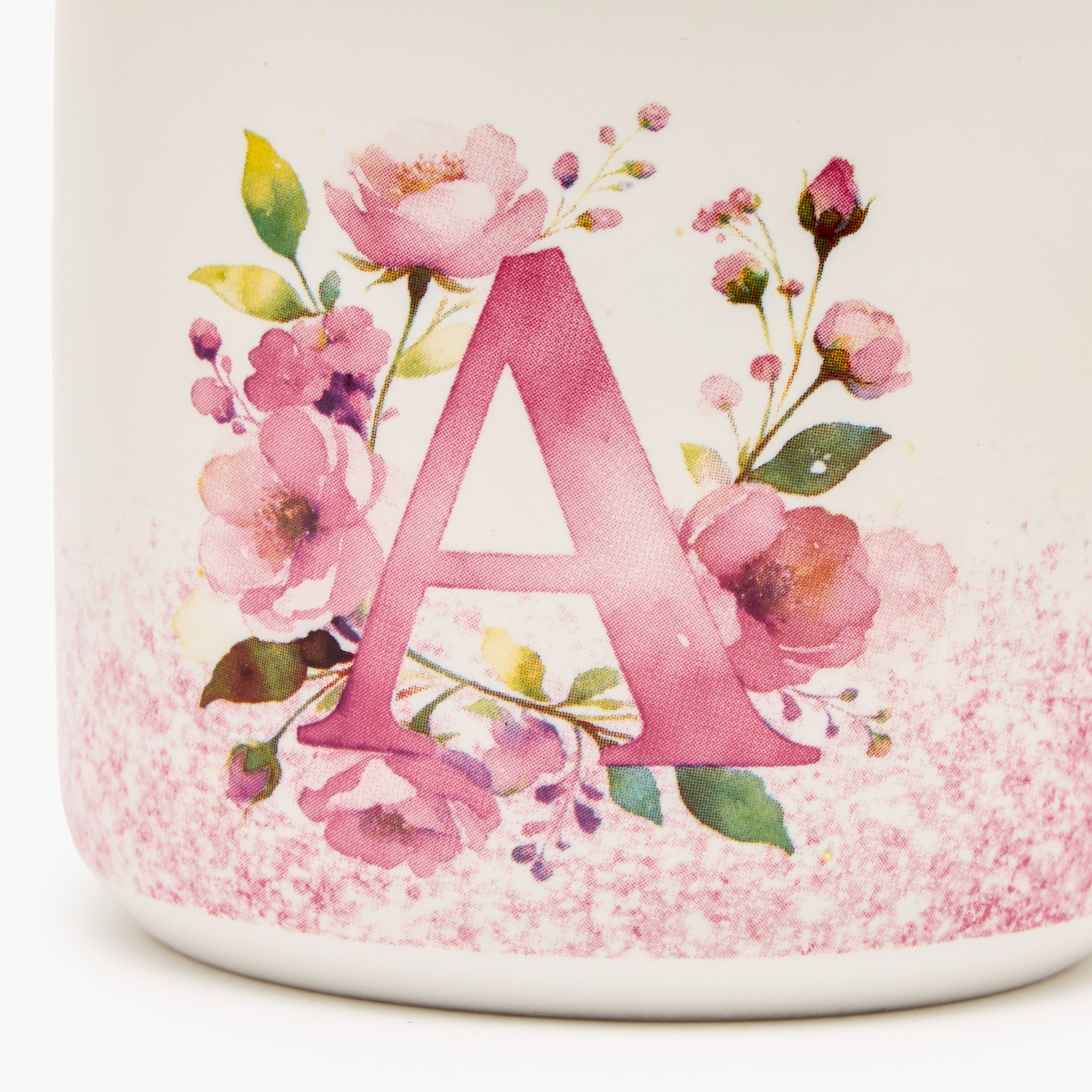 Floral Print New Bone China Mug with Initial A - 355 ml-household-dining-teaandcoffee-mugsandcups-image-4