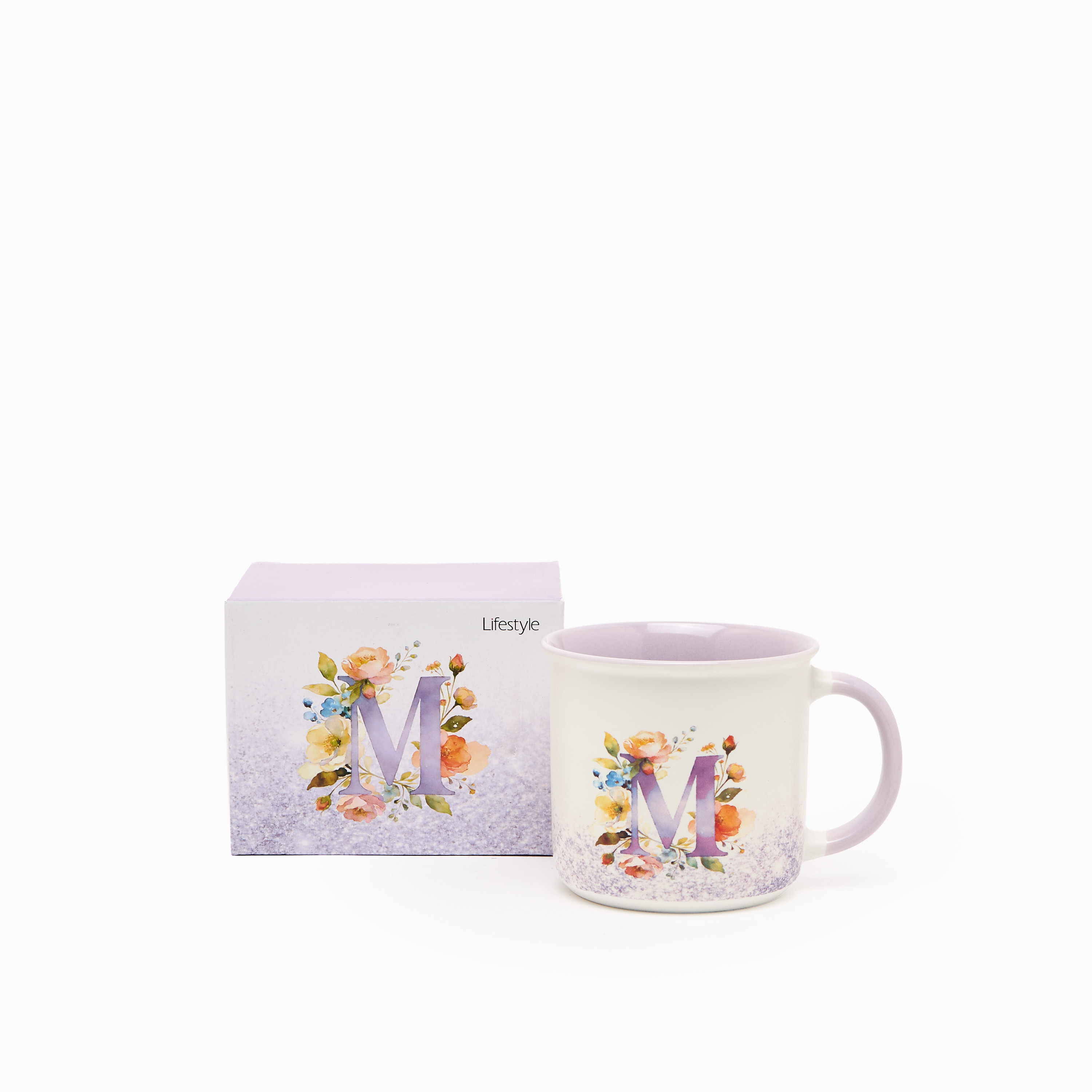 مجّ من الخزف الصيني الجديد بطبعات زهرية وحرف إم - 355 مل-household-dining-teaandcoffee-mugsandcups-image-6