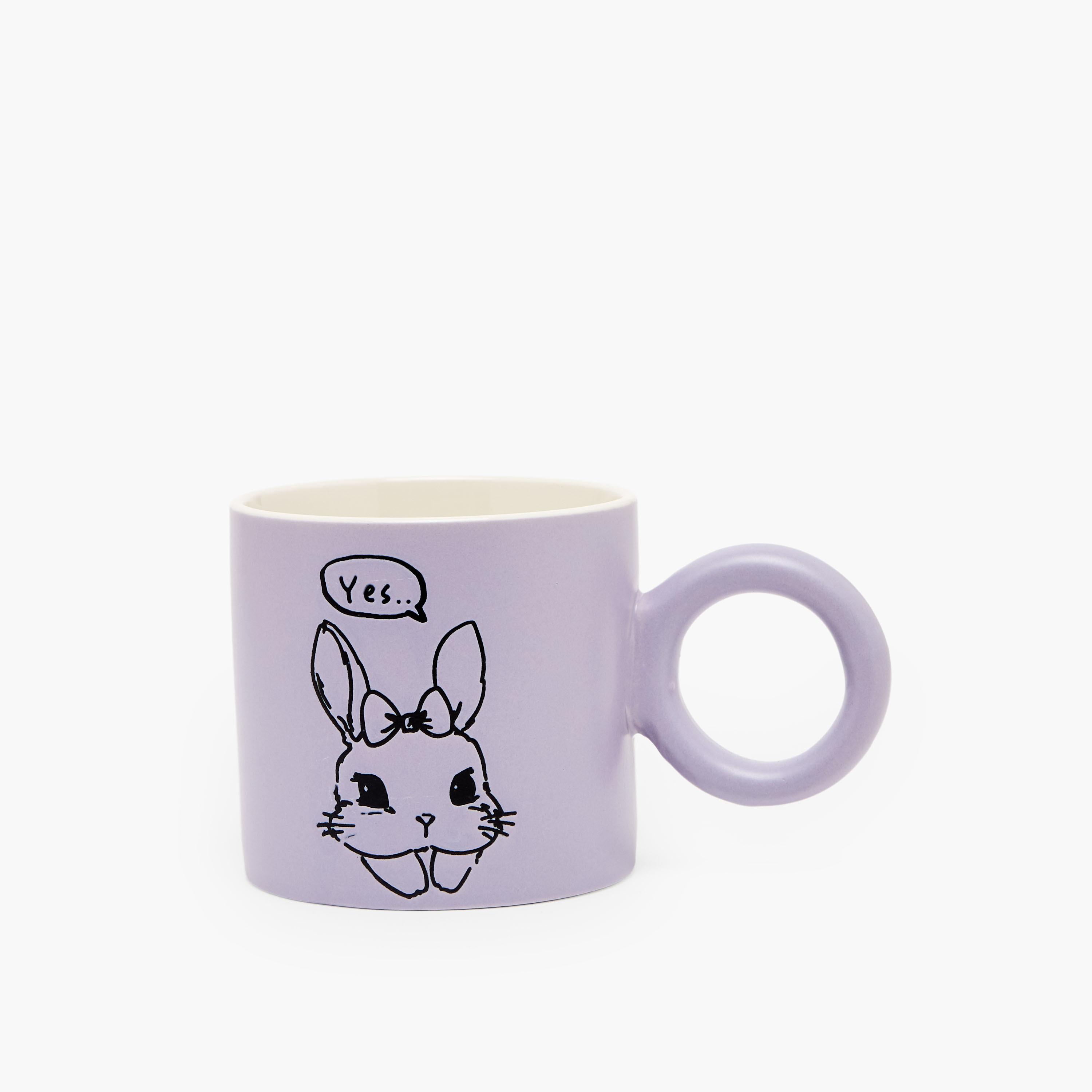 Bunny Print Ceramic Mug - 330 ml-household-dining-teaandcoffee-mugsandcups-image-1
