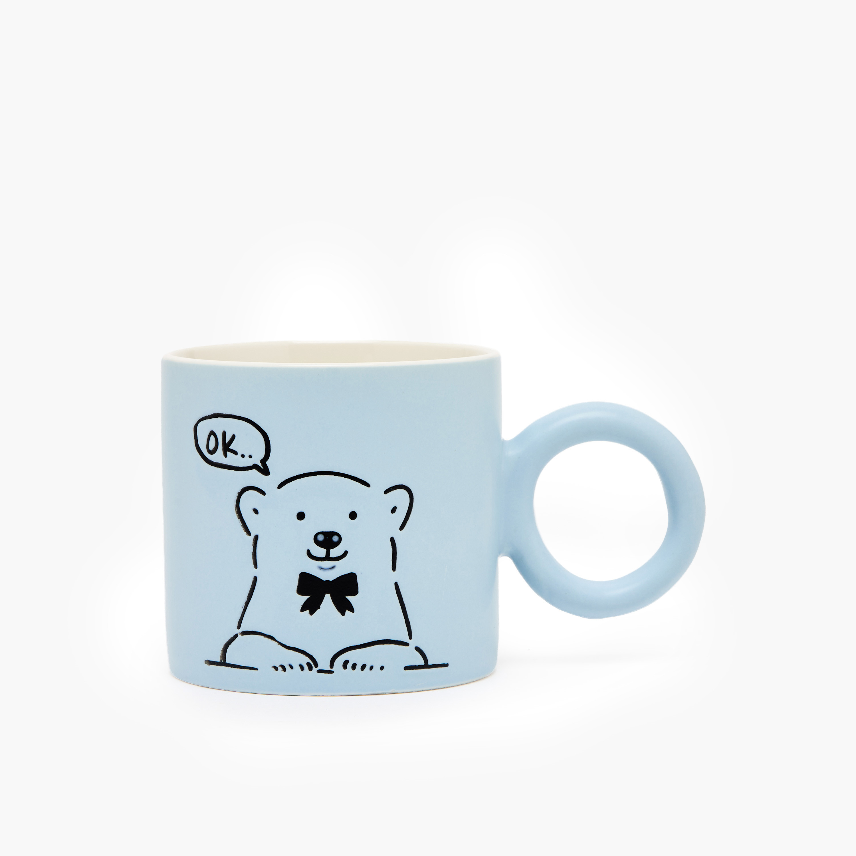 Bear Print New Bone China Mug with Handle - 330 ml-household-dining-teaandcoffee-mugsandcups-image-1