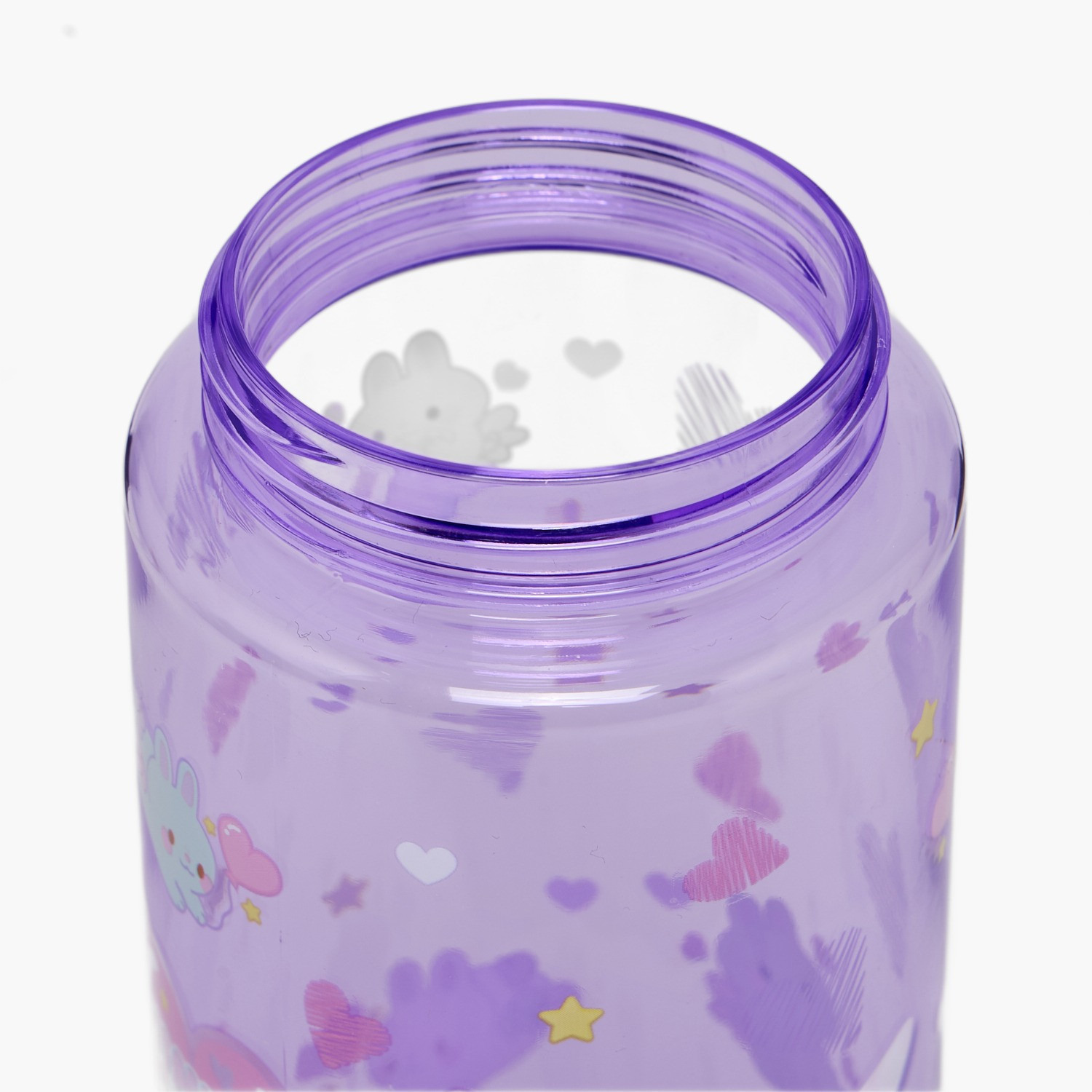 Minmie Bunny Print Silicone Water Bottle with Spout and Handle - 700 ml-school-waterbottles-image-5