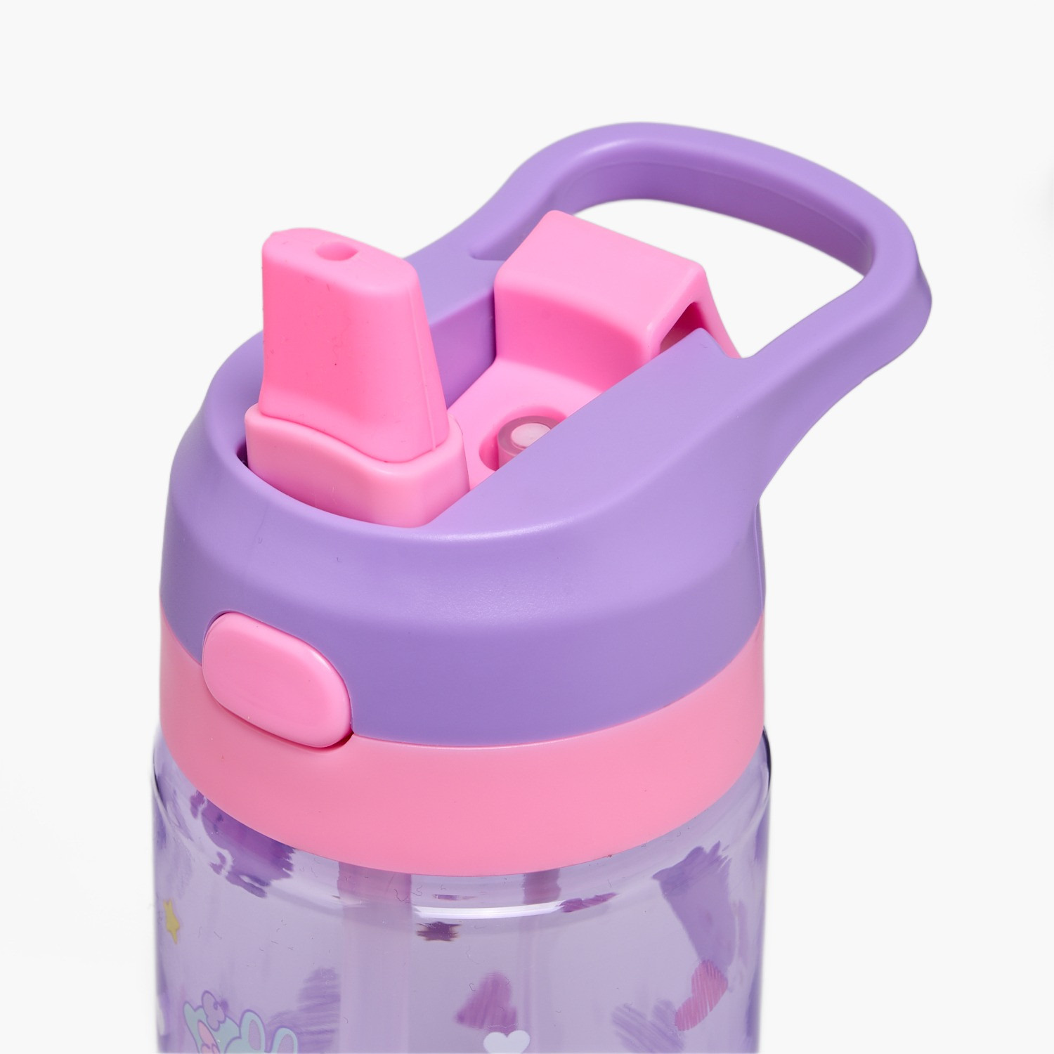 Minmie Bunny Print Silicone Water Bottle with Spout and Handle - 700 ml-school-waterbottles-image-6