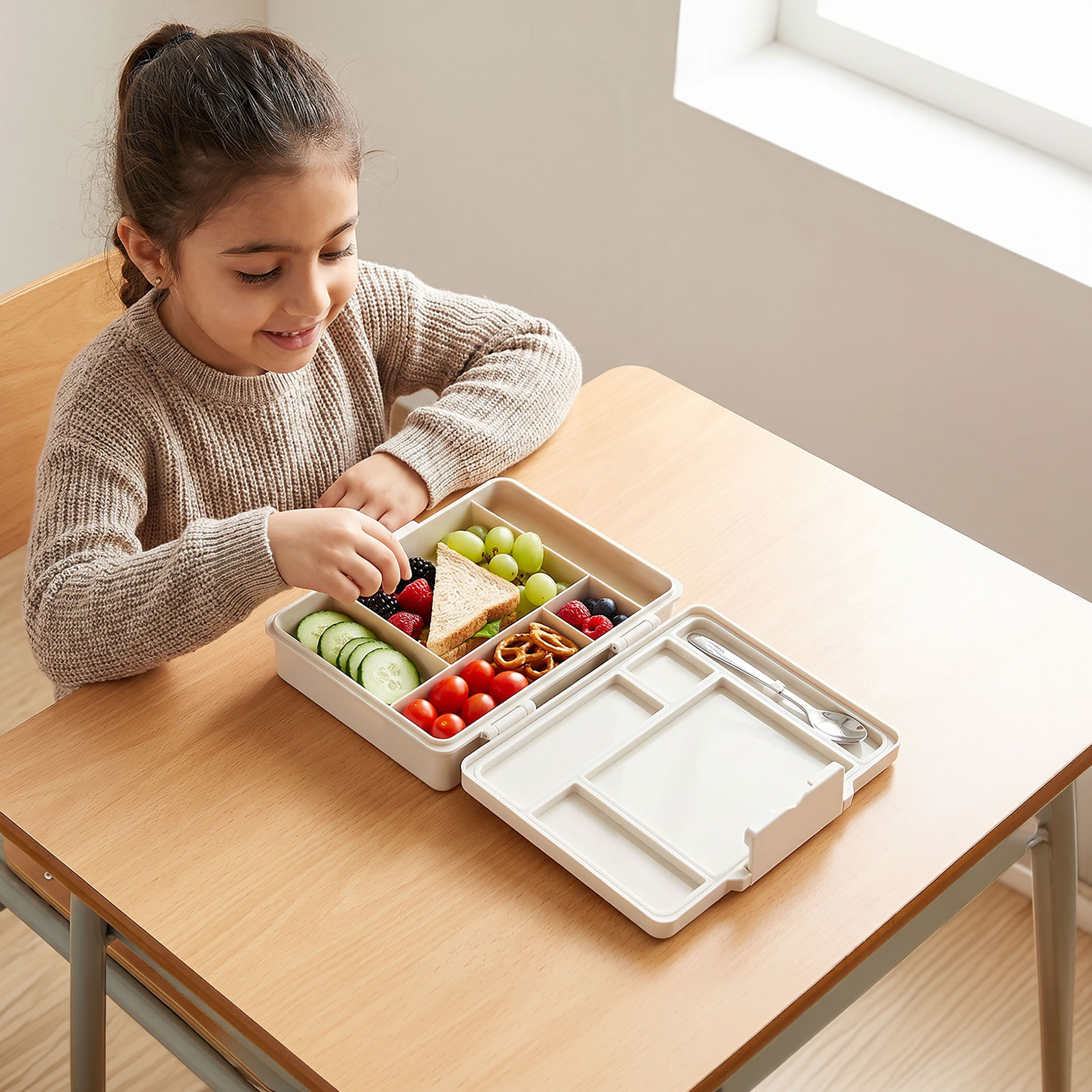 صندوق غداء بـ 5 أقسام وطبعات للبنات من مينمي-school-lunchessentials-lunchboxes-image-3