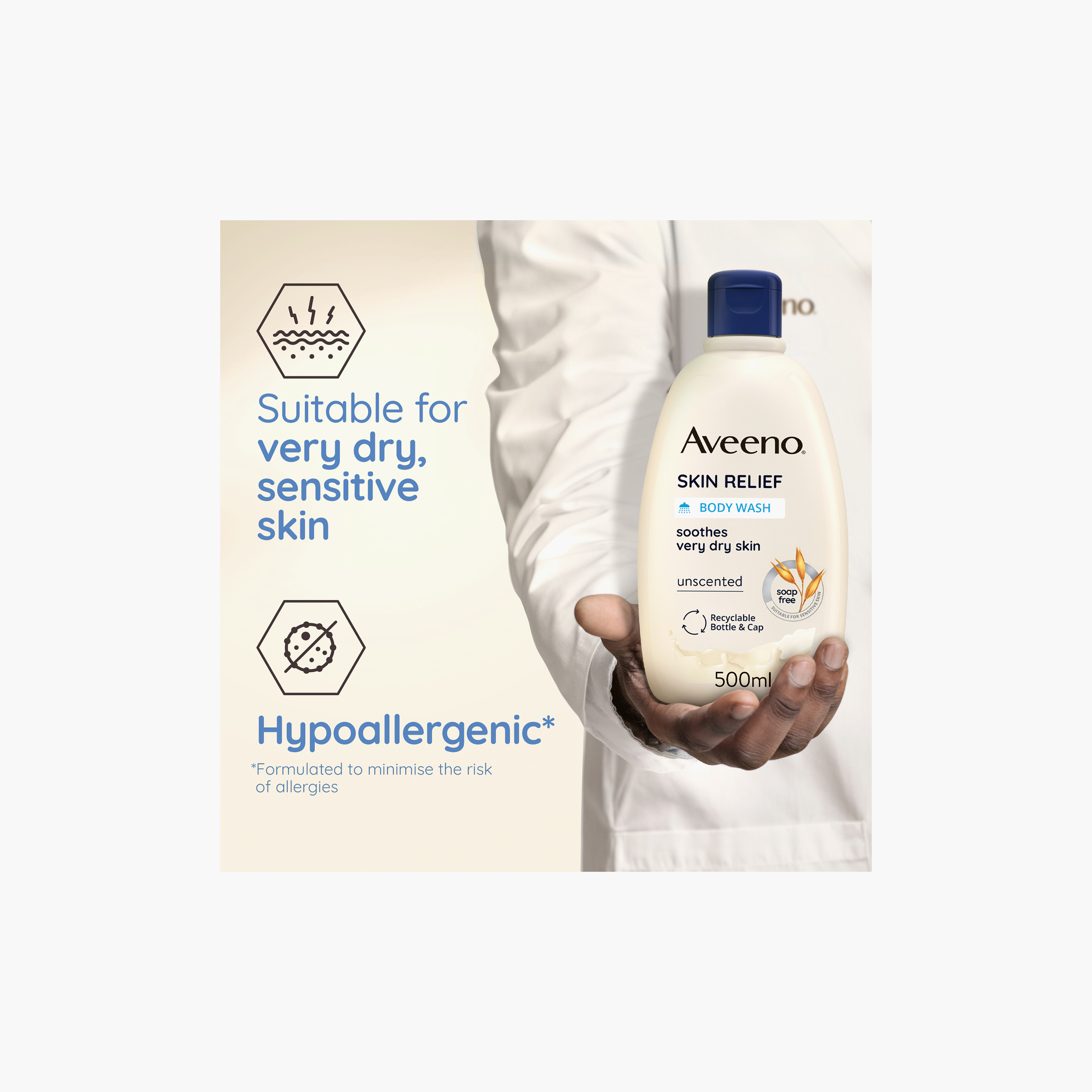 Aveeno Skin Relief Moisturising Body Wash - 500 ml-baby-bathandcare-hairbodyskincare-bodywashandsoaps-image-6