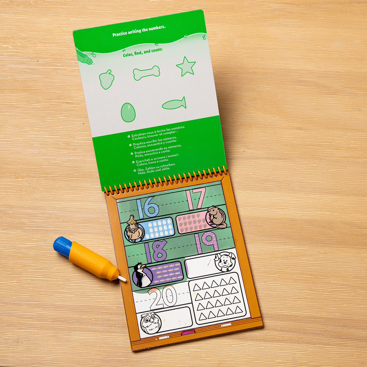دفتر تلوين وأنشطة مائي للأرقام مع قلم من ميليسا آند دوج-toys-educational-readingandwriting-image-2