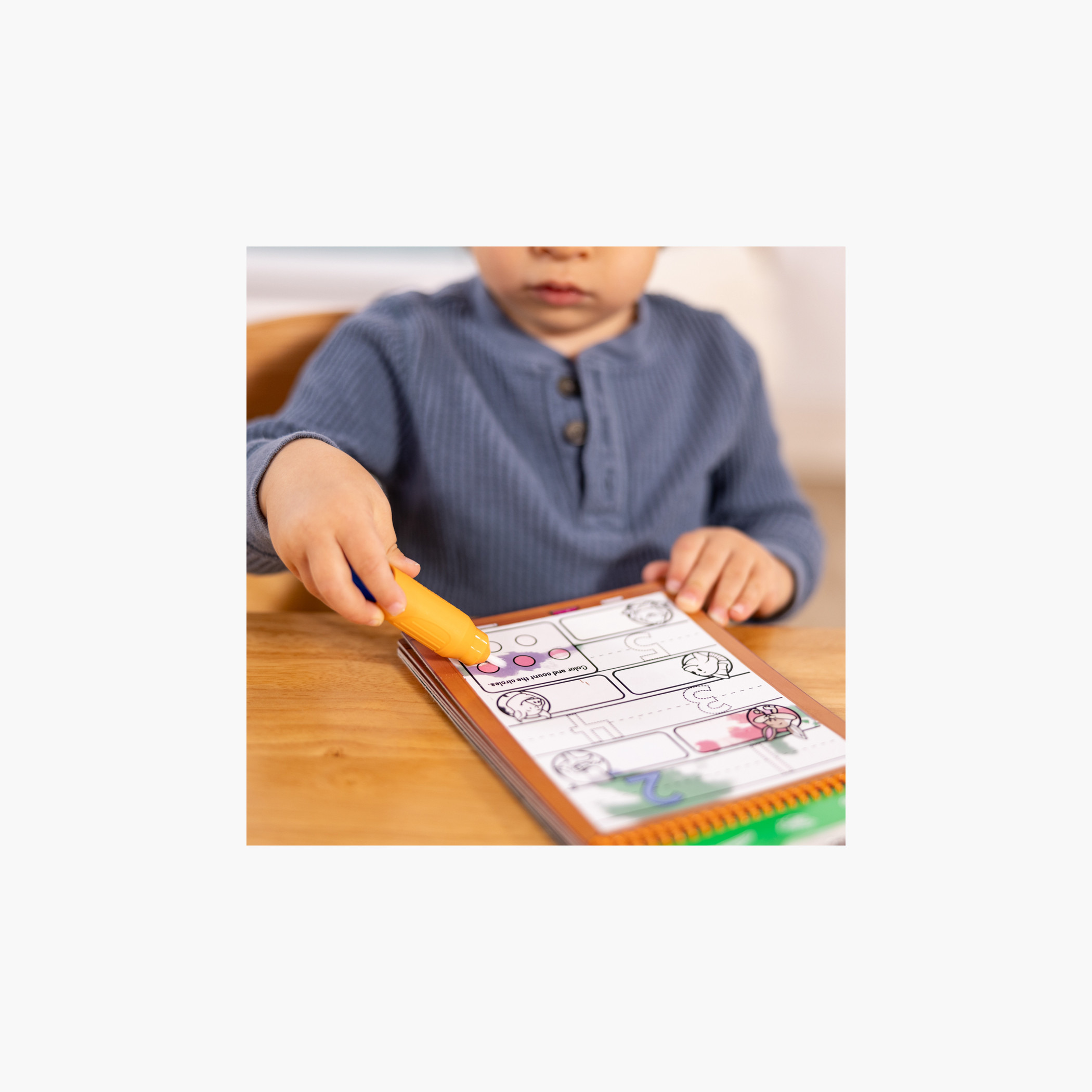دفتر تلوين وأنشطة مائي للأرقام مع قلم من ميليسا آند دوج-toys-educational-readingandwriting-image-3