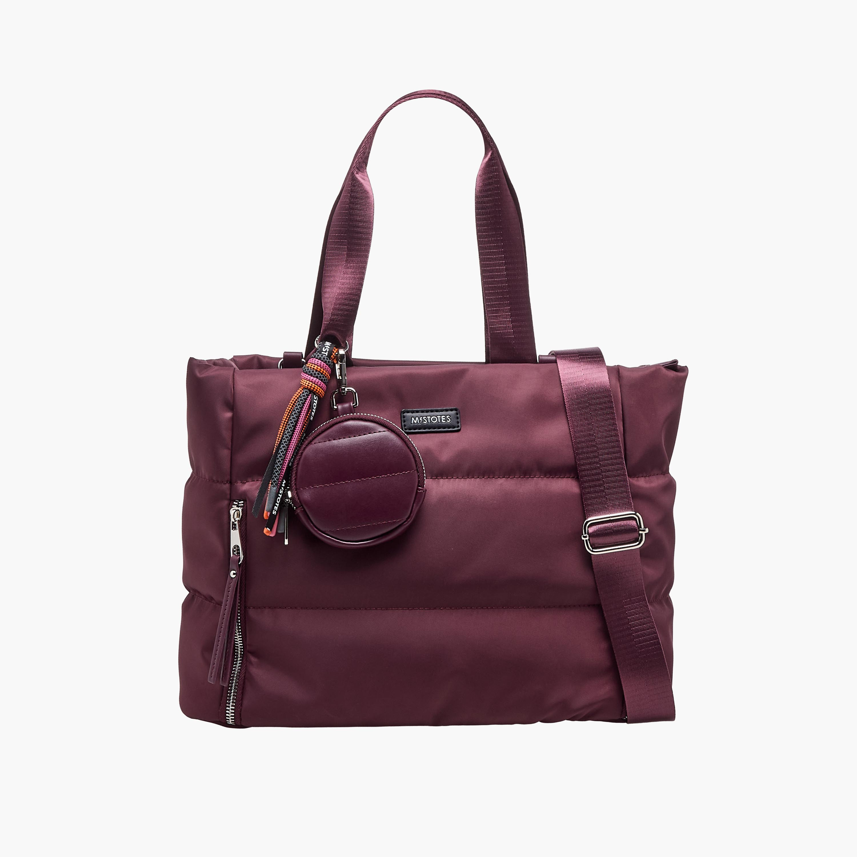 Mistotes Quilted Tote Bag with Detachable Pouch-women-bagsandwallets-handbags-image-1