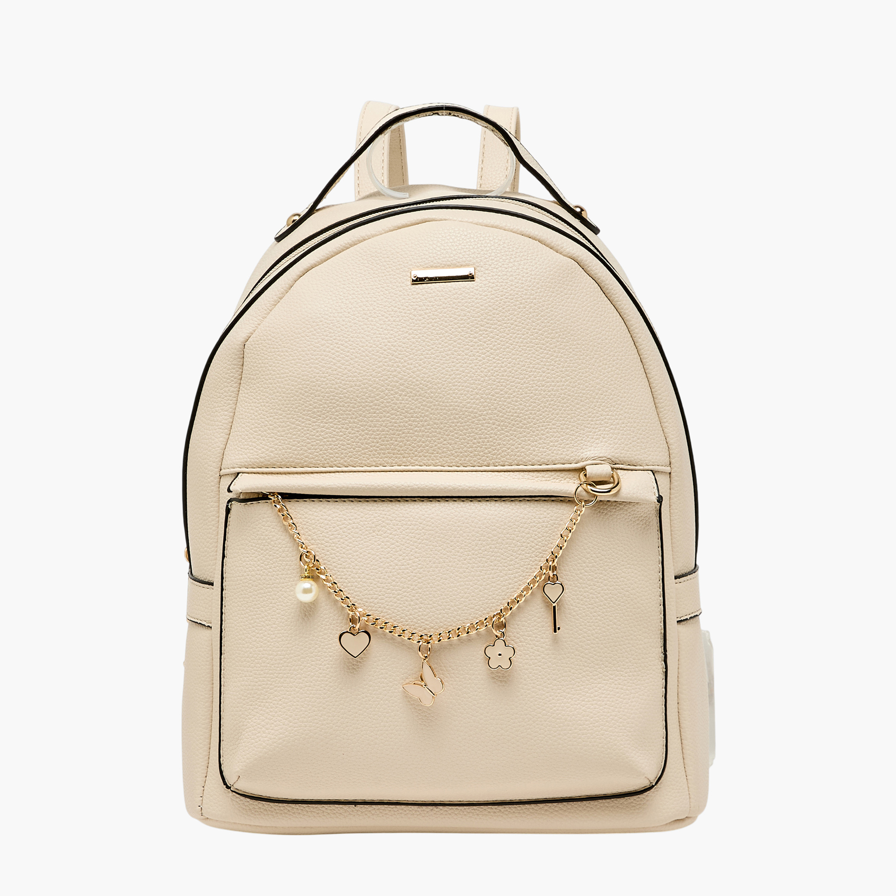 Sasha Charm Embellished Backpack with Adjustable Straps-women-bagsandwallets-backpacks-image-1