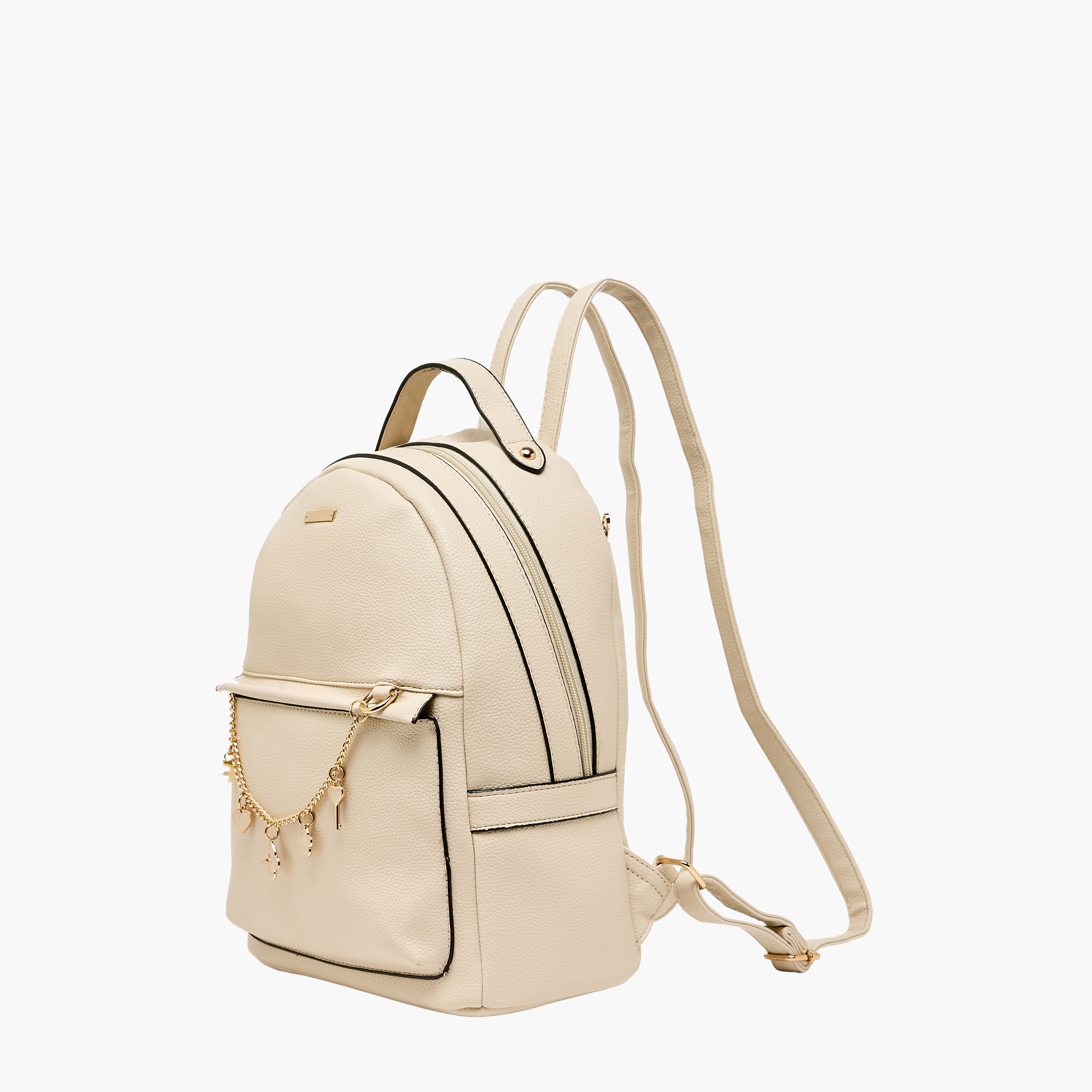 Sasha Charm Embellished Backpack with Adjustable Straps-women-bagsandwallets-backpacks-image-2