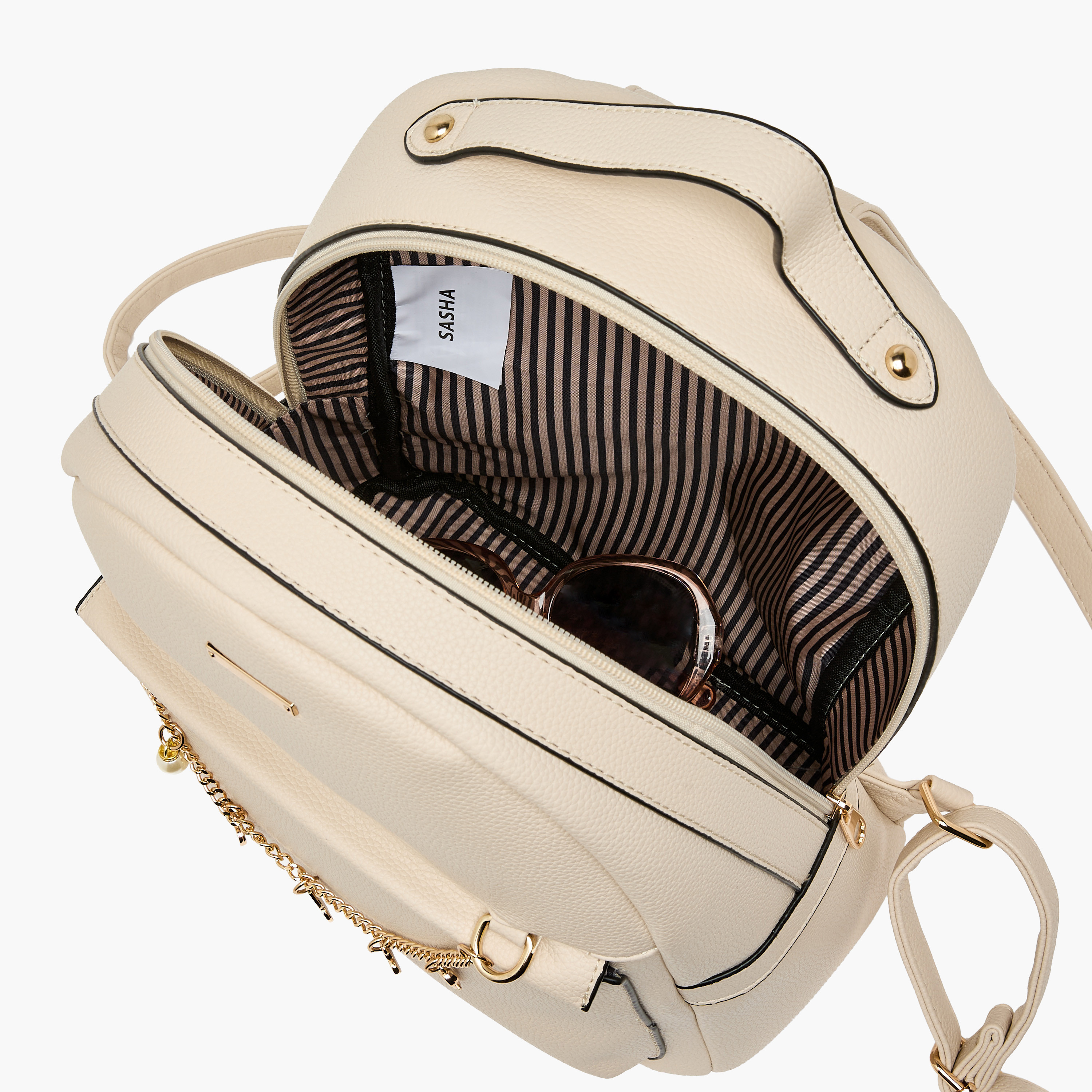 شنطة ظهر مزينة بدلاية وحمالات قابلة للتعديل من ساشا-women-bagsandwallets-backpacks-image-15