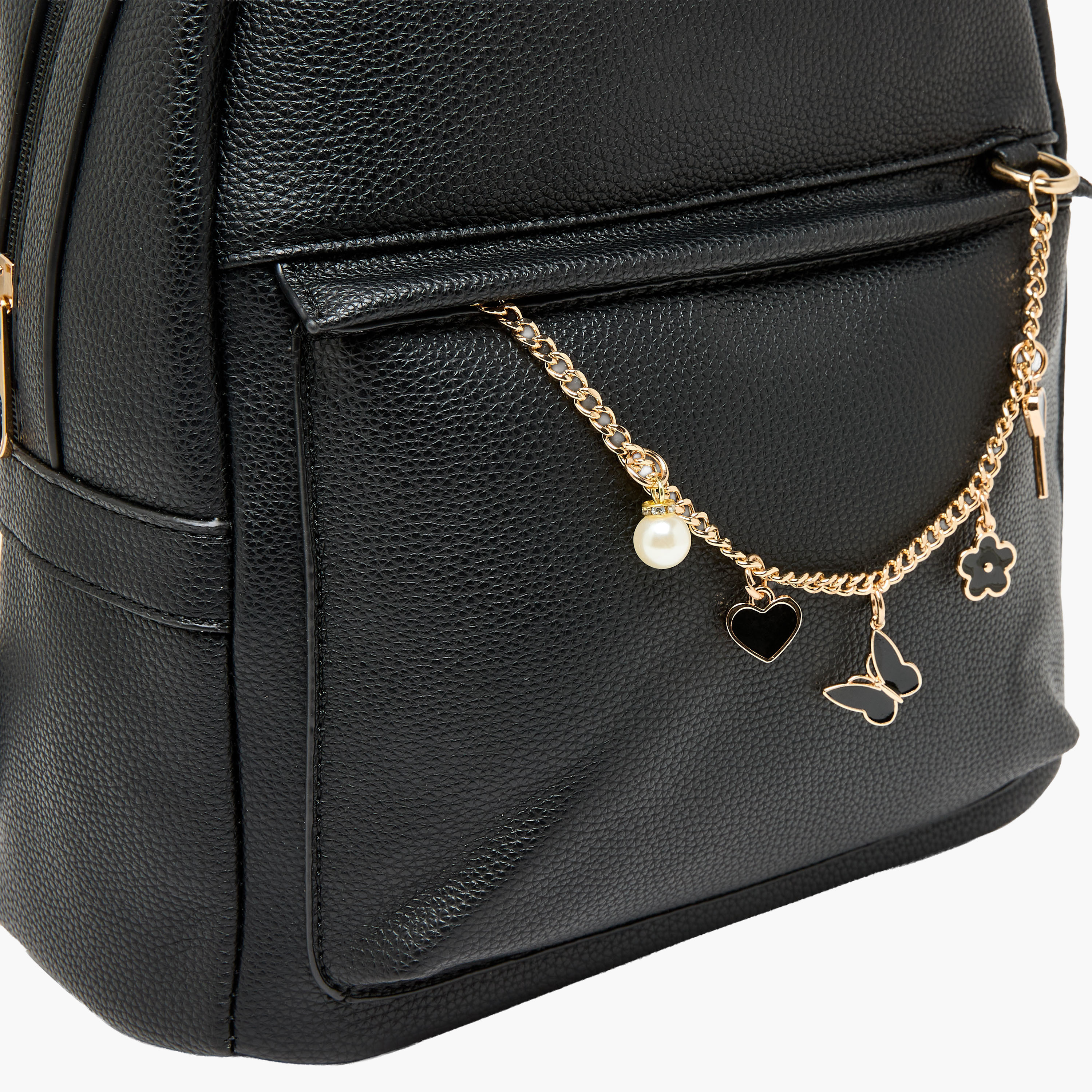 Sasha Charm Embellished Backpack with Adjustable Straps-women-bagsandwallets-backpacks-image-4
