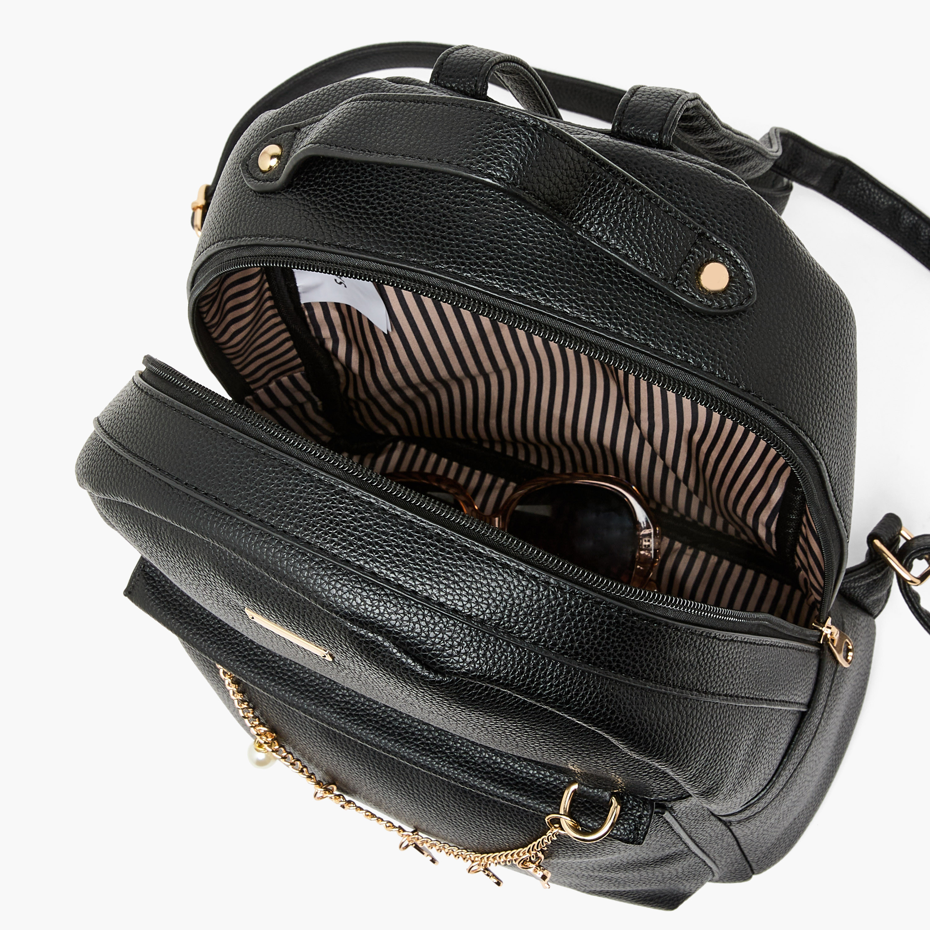 شنطة ظهر مزينة بدلاية وحمالات قابلة للتعديل من ساشا-women-bagsandwallets-backpacks-image-8