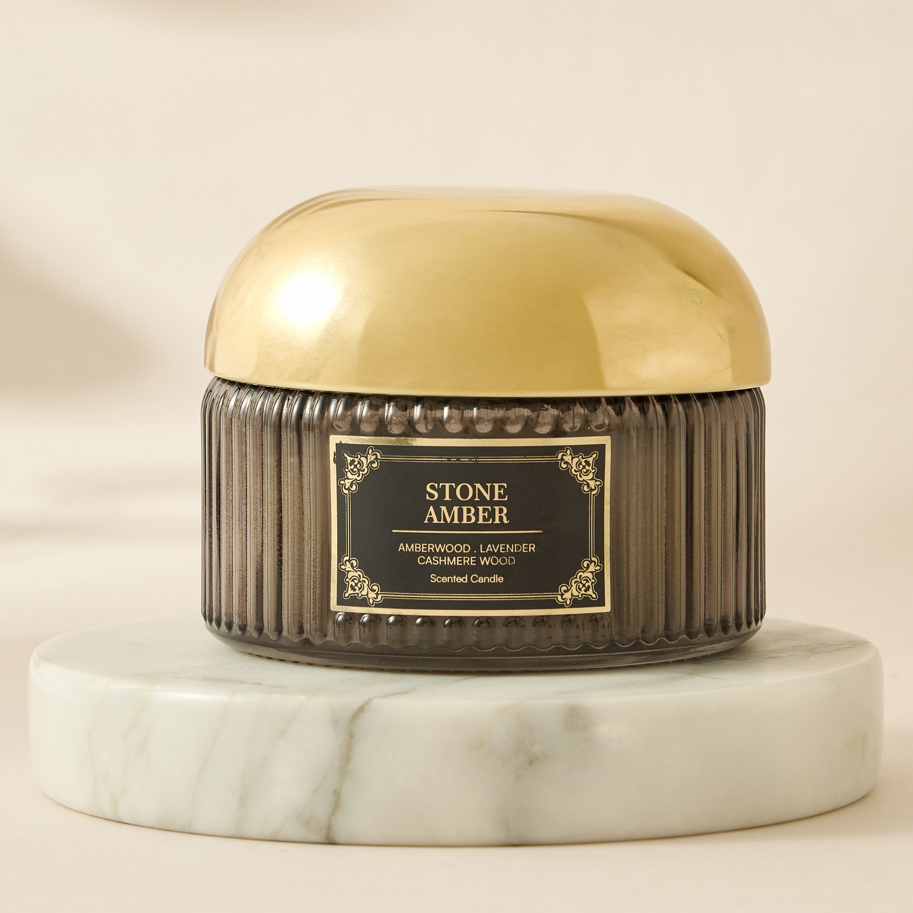 Atelier Stone Amber Jar Candle - 180 gms-household-homefragrance-candles-image-2