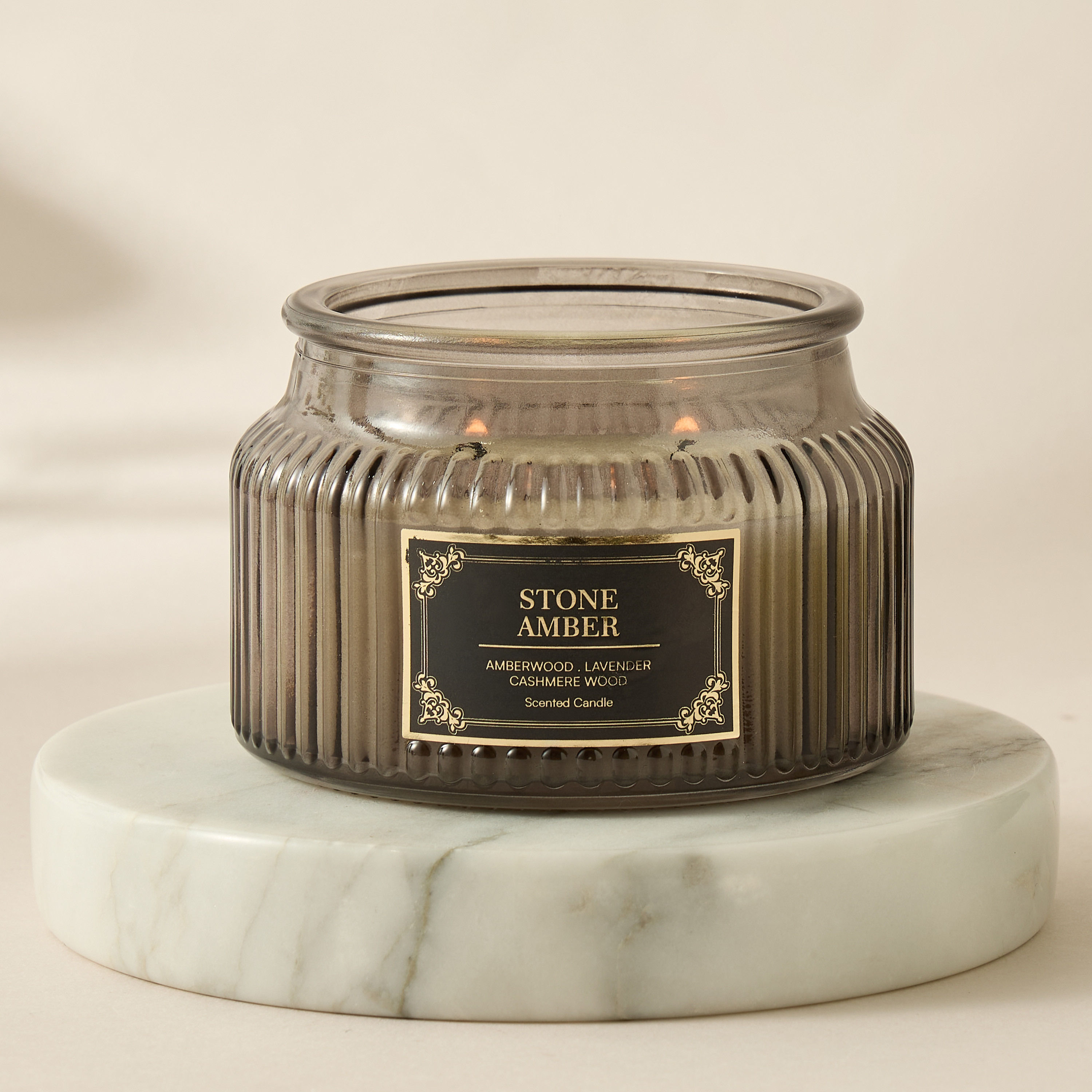 Atelier Stone Amber Jar Candle - 180 gms-household-homefragrance-candles-image-4