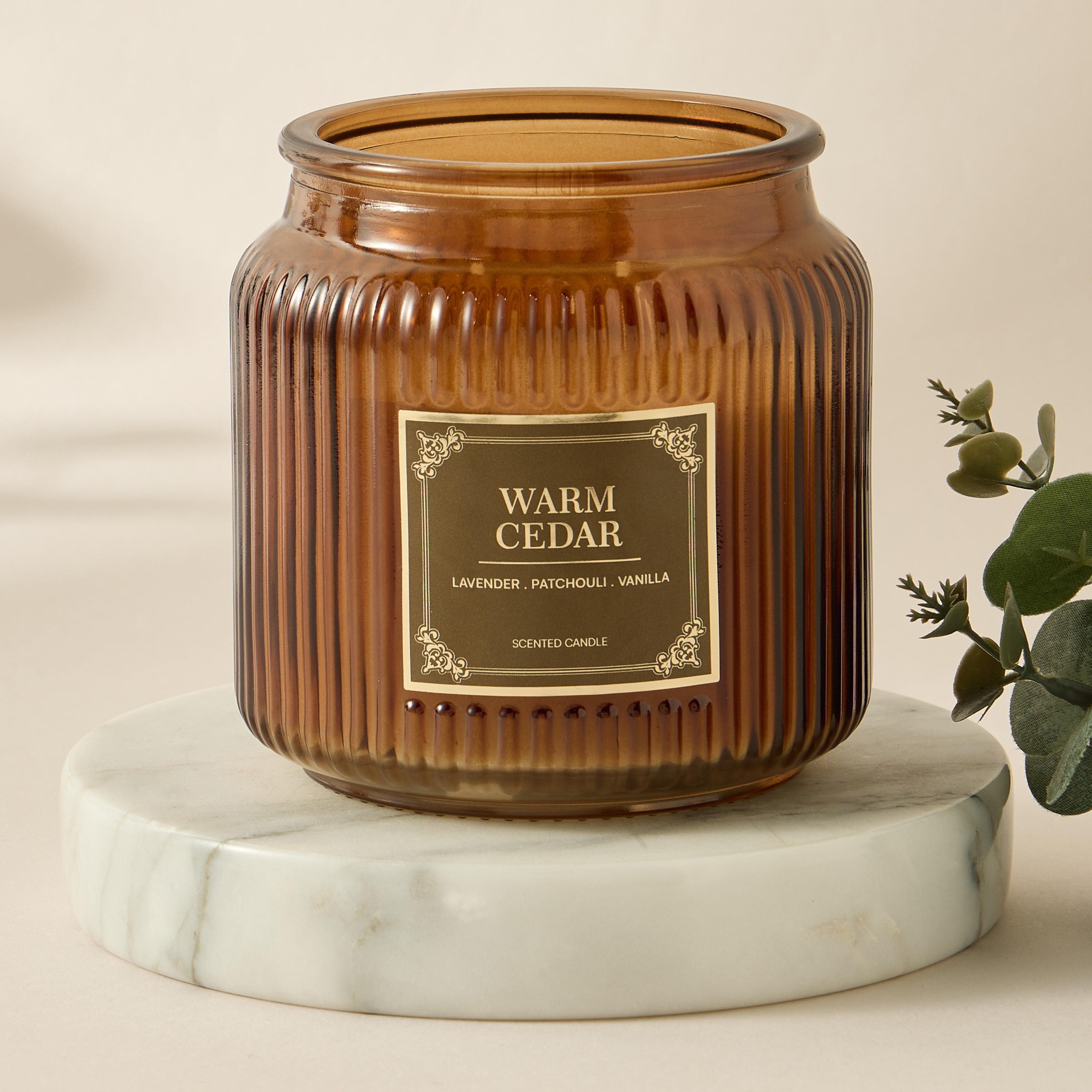 Atelier Warm Cedar Jar Candle - 370 gms-household-homefragrance-candles-image-1