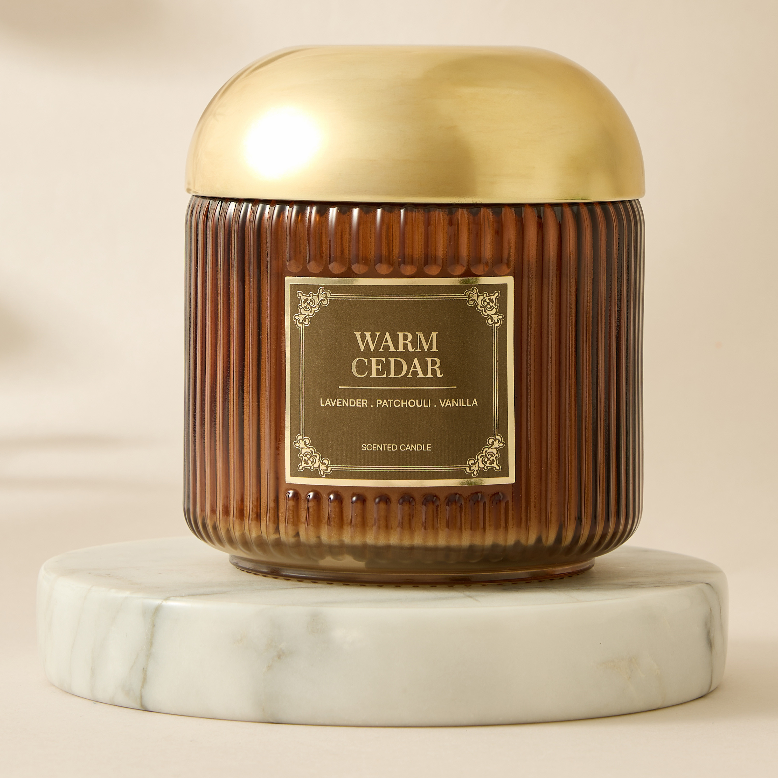 Atelier Warm Cedar Jar Candle - 370 gms-household-homefragrance-candles-image-2