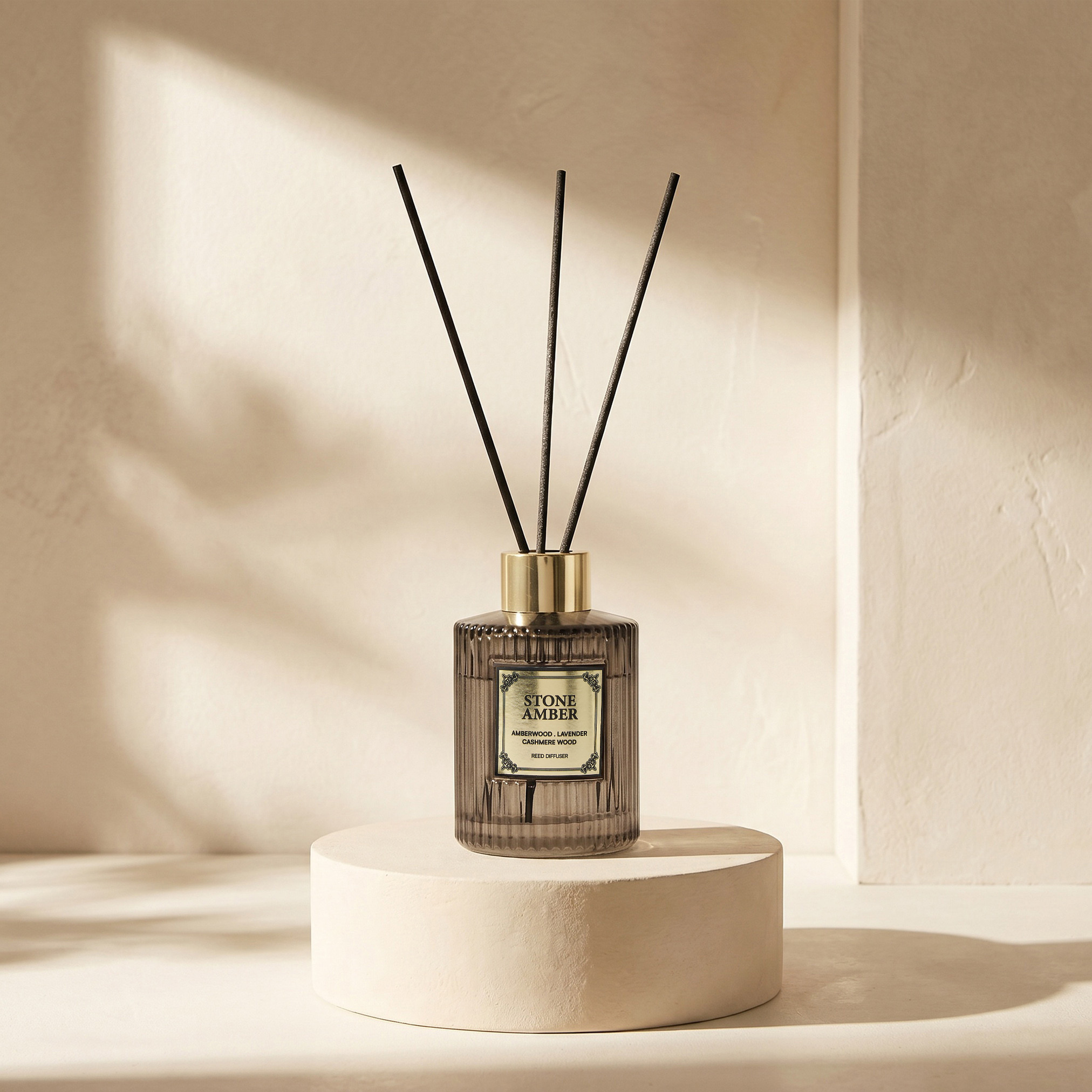 Atelier Stone Amber Reed Diffuser - 100 ml-household-homefragrance-reeddiffusers-image-1