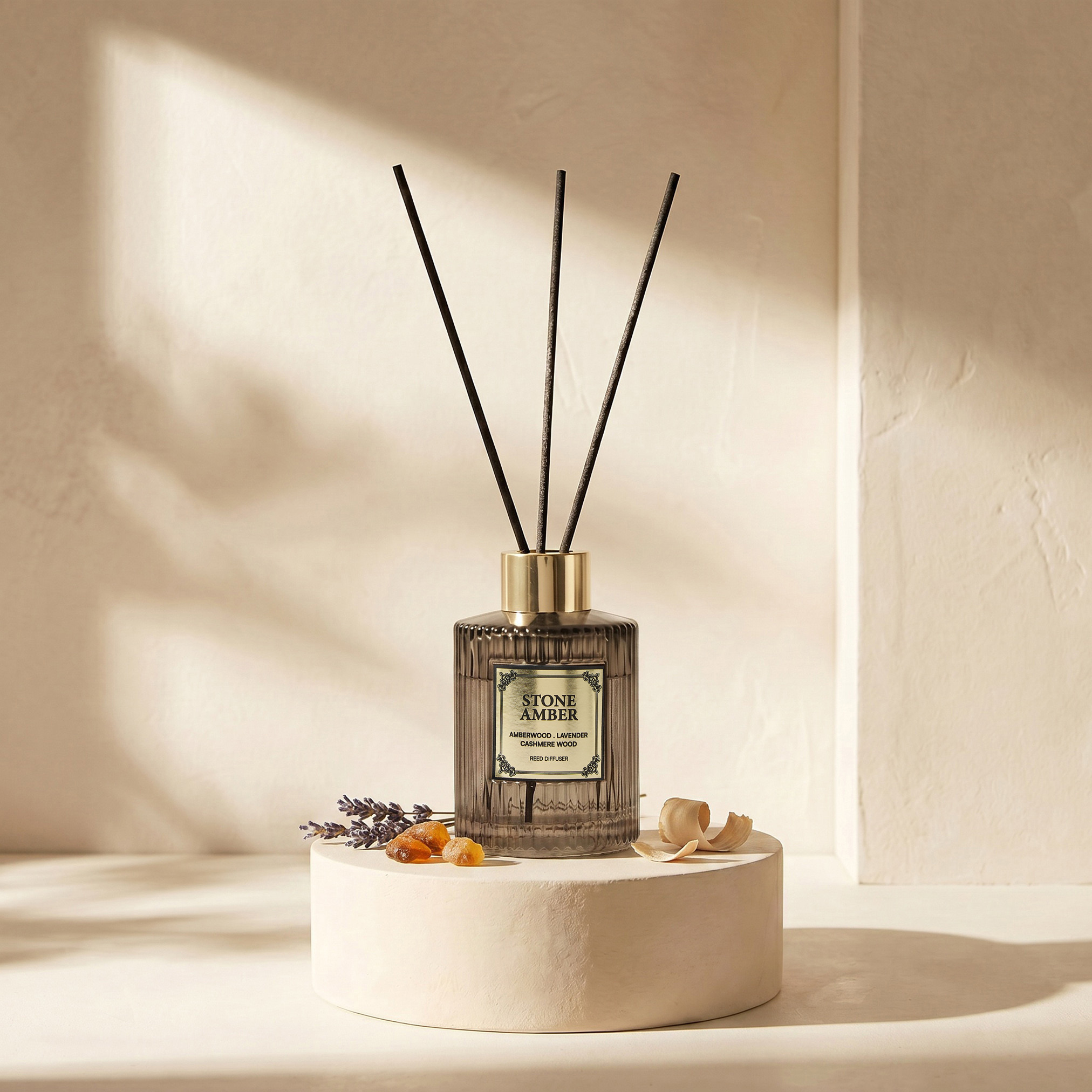 Atelier Stone Amber Reed Diffuser - 100 ml-household-homefragrance-reeddiffusers-image-2