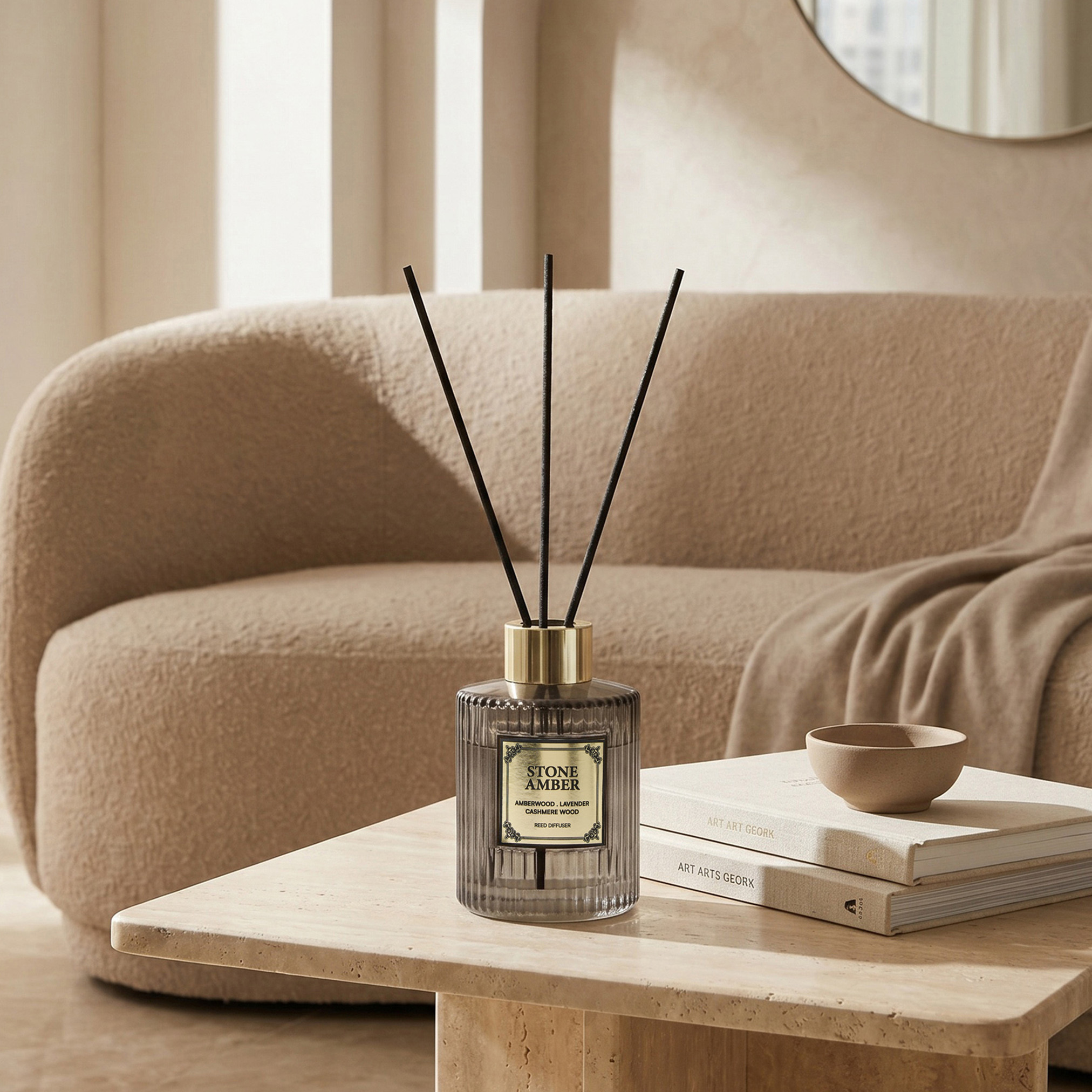 Atelier Stone Amber Reed Diffuser - 100 ml-household-homefragrance-reeddiffusers-image-4
