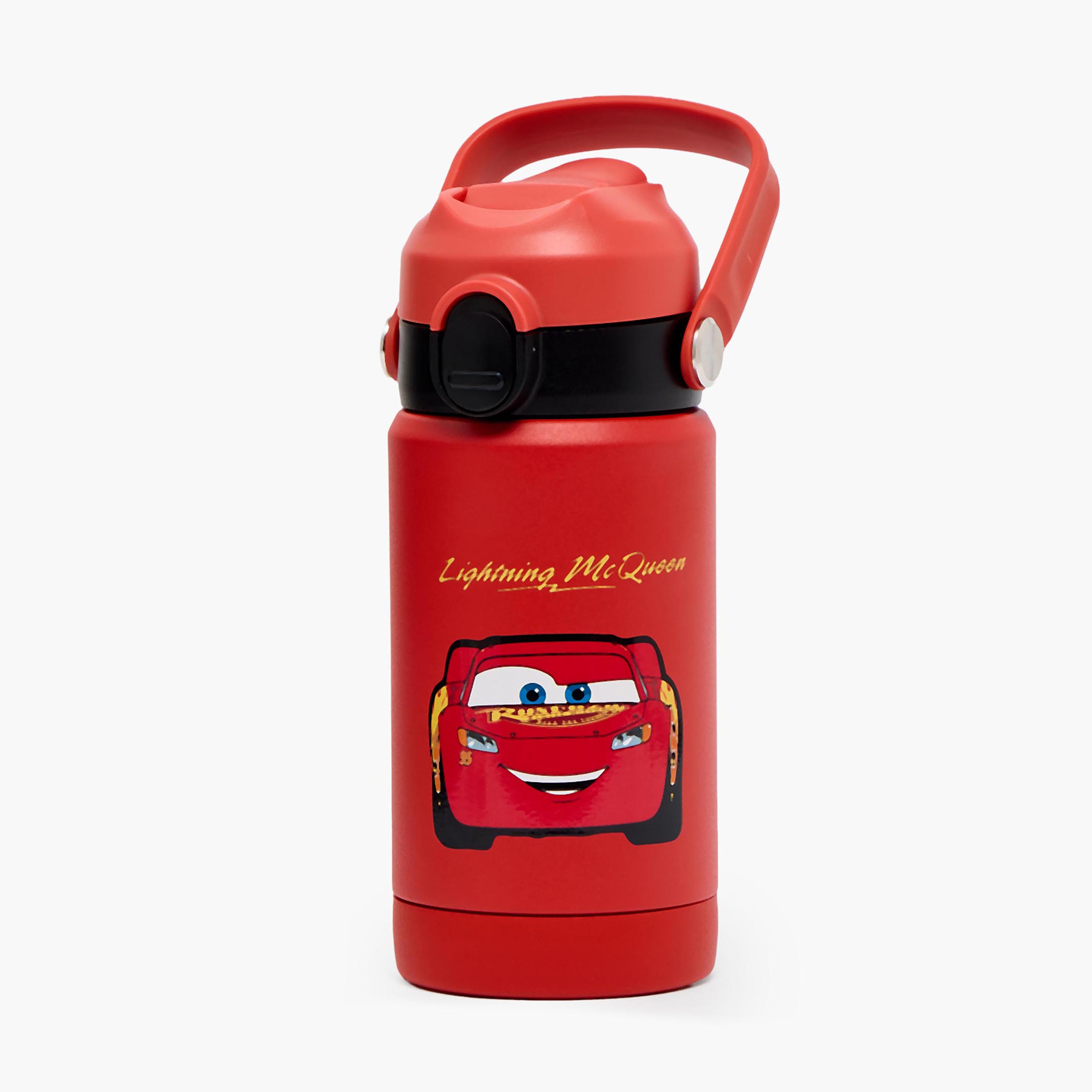 قارورة مياه ستانلس ستيل بفوهة قلابة ومقبض وطبعات من ديزني-school-waterbottles-image-1