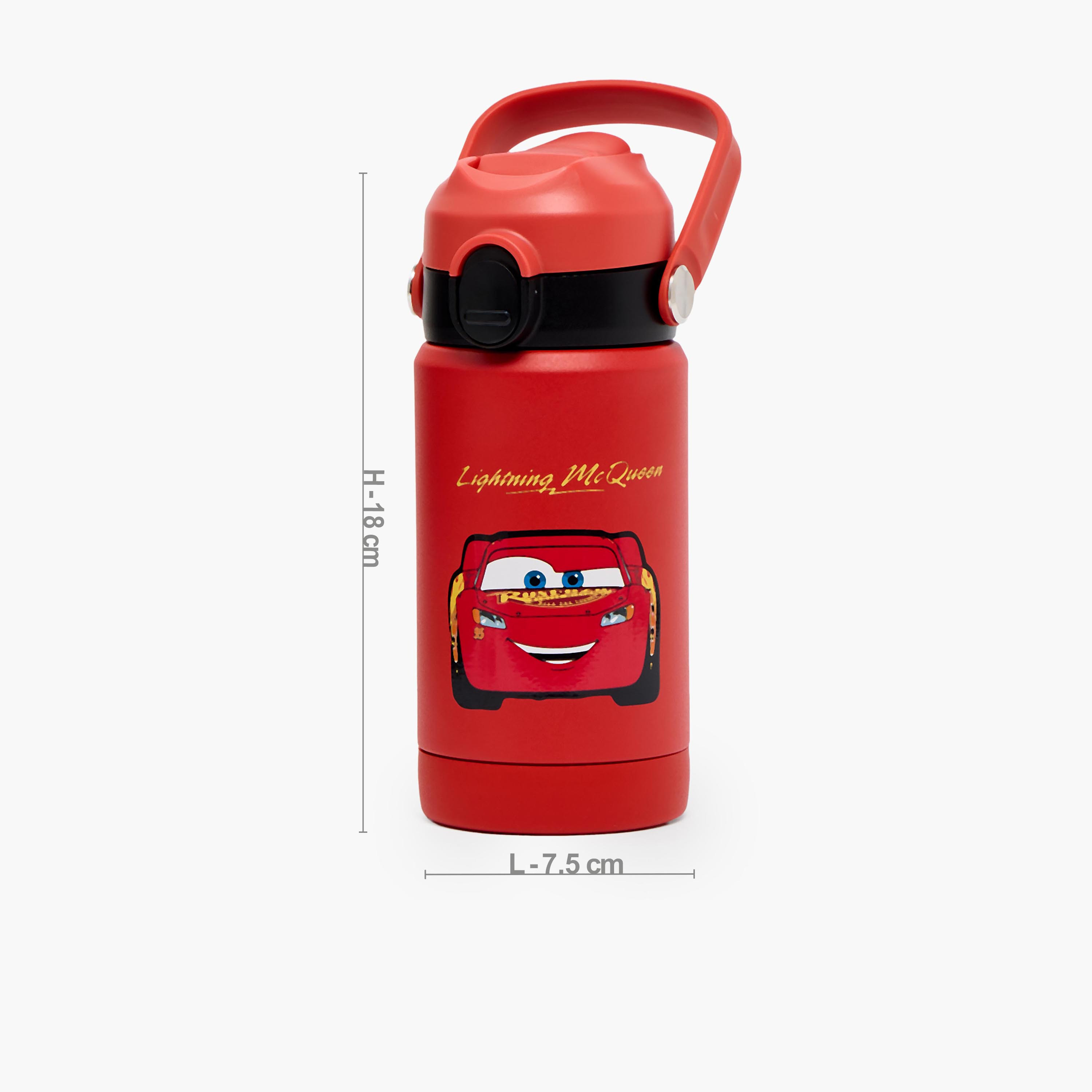 قارورة مياه ستانلس ستيل بفوهة قلابة ومقبض وطبعات من ديزني-school-waterbottles-image-3