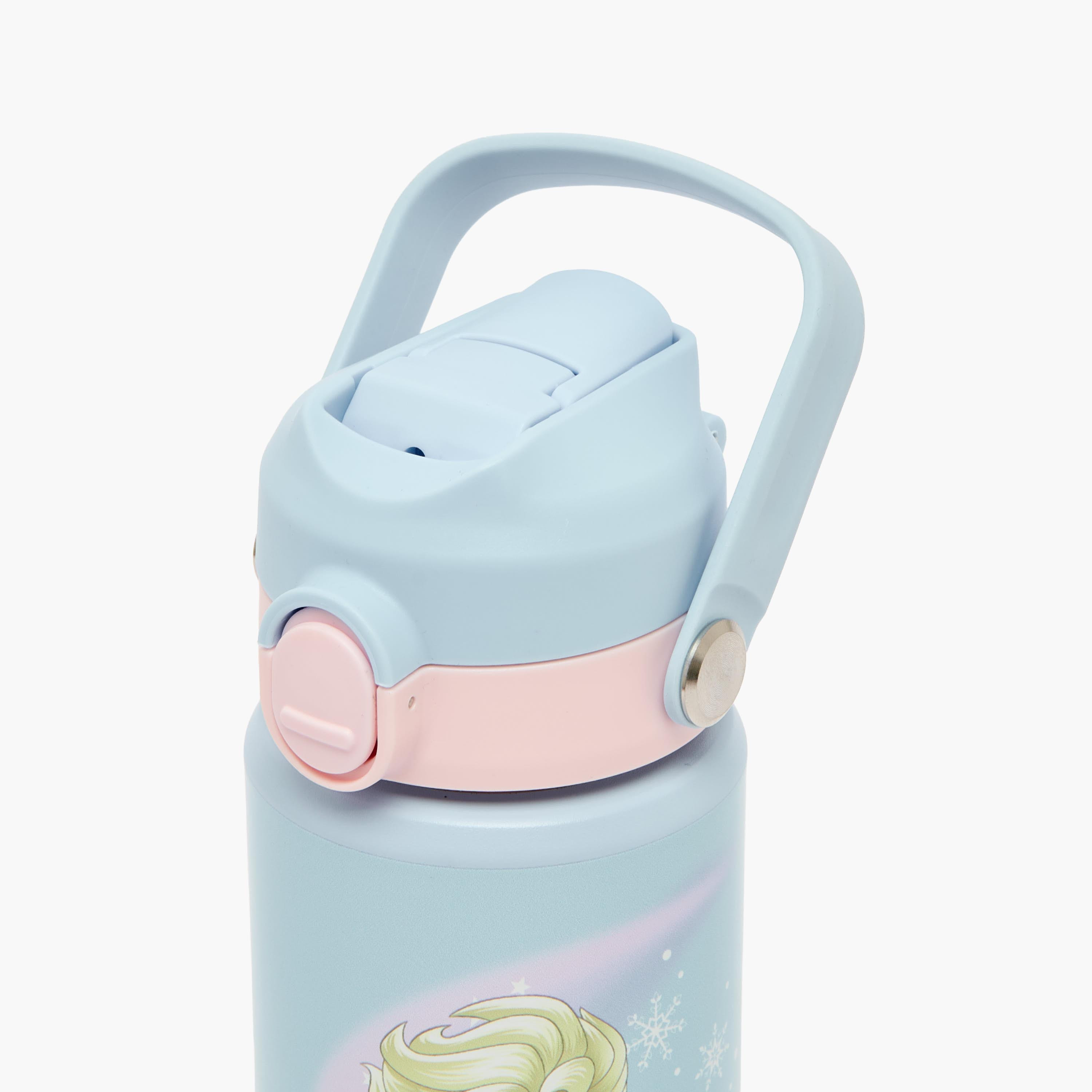 Disney Frozen Print Stainless Steel Water Bottle with Flip Spout and Handle-school-waterbottles-image-4