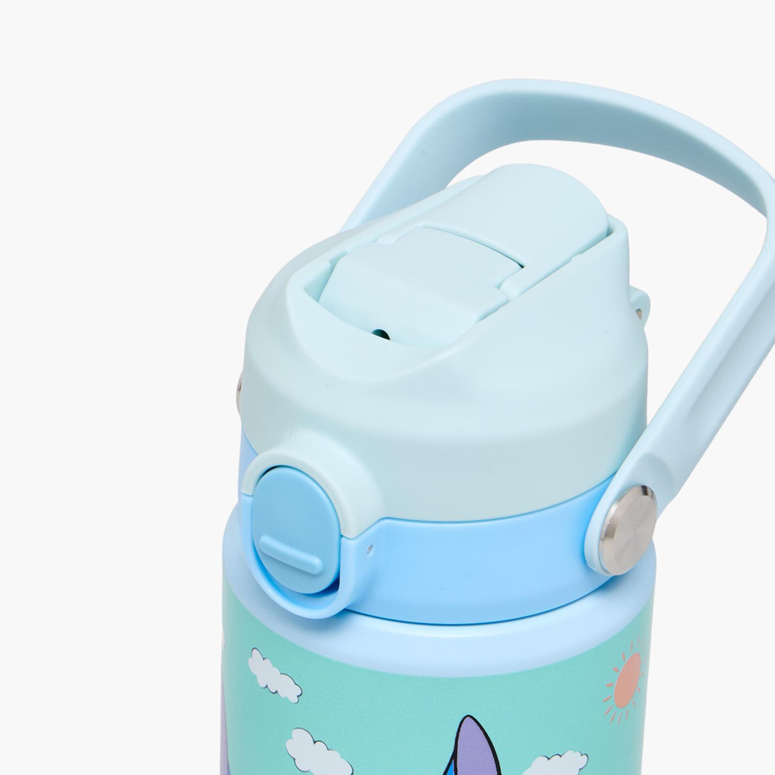 قارورة مياه ستانلس ستيل بفوهة قلابة ومقبض وطبعات من ديزني-school-waterbottles-image-4