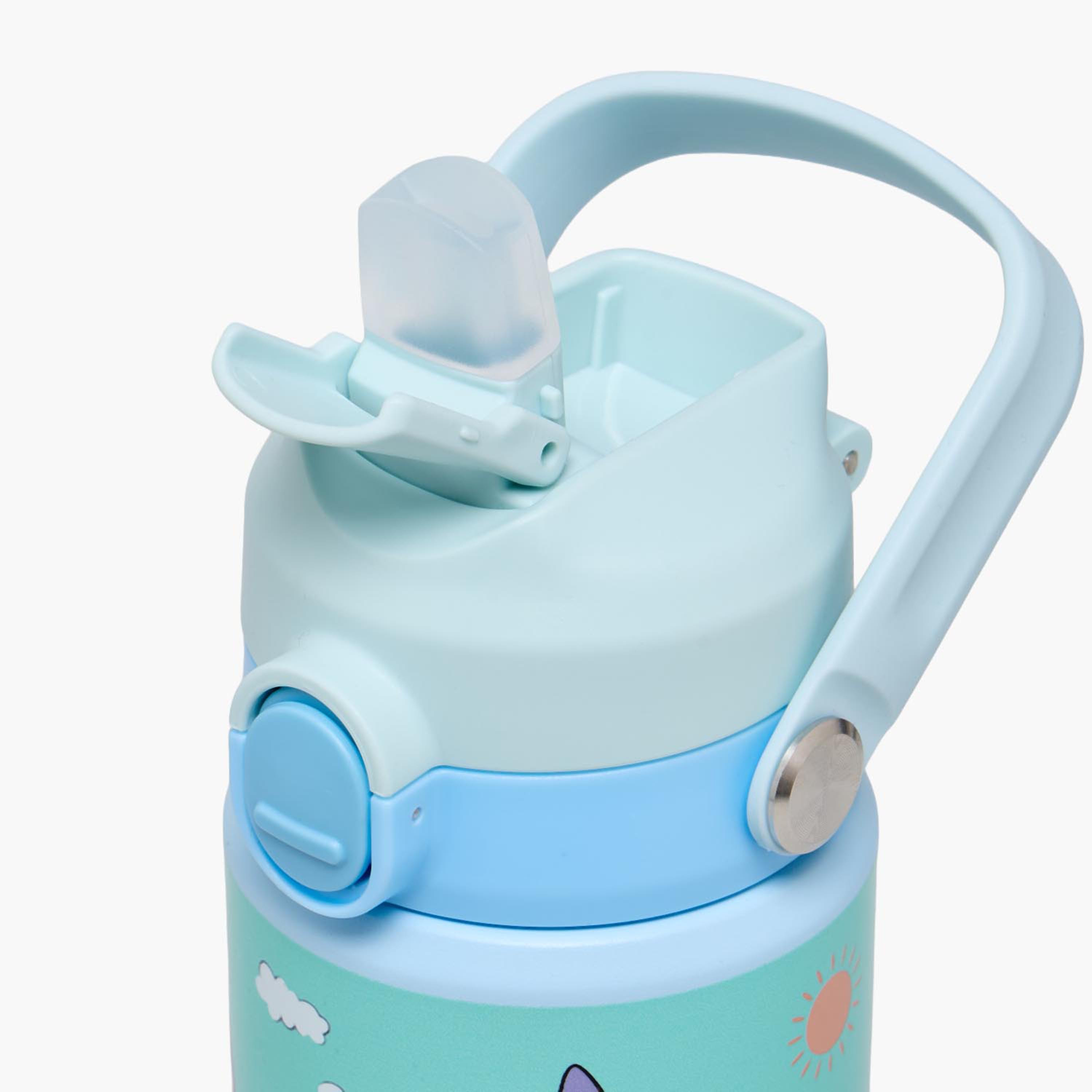 قارورة مياه ستانلس ستيل بفوهة قلابة ومقبض وطبعات من ديزني-school-waterbottles-image-6