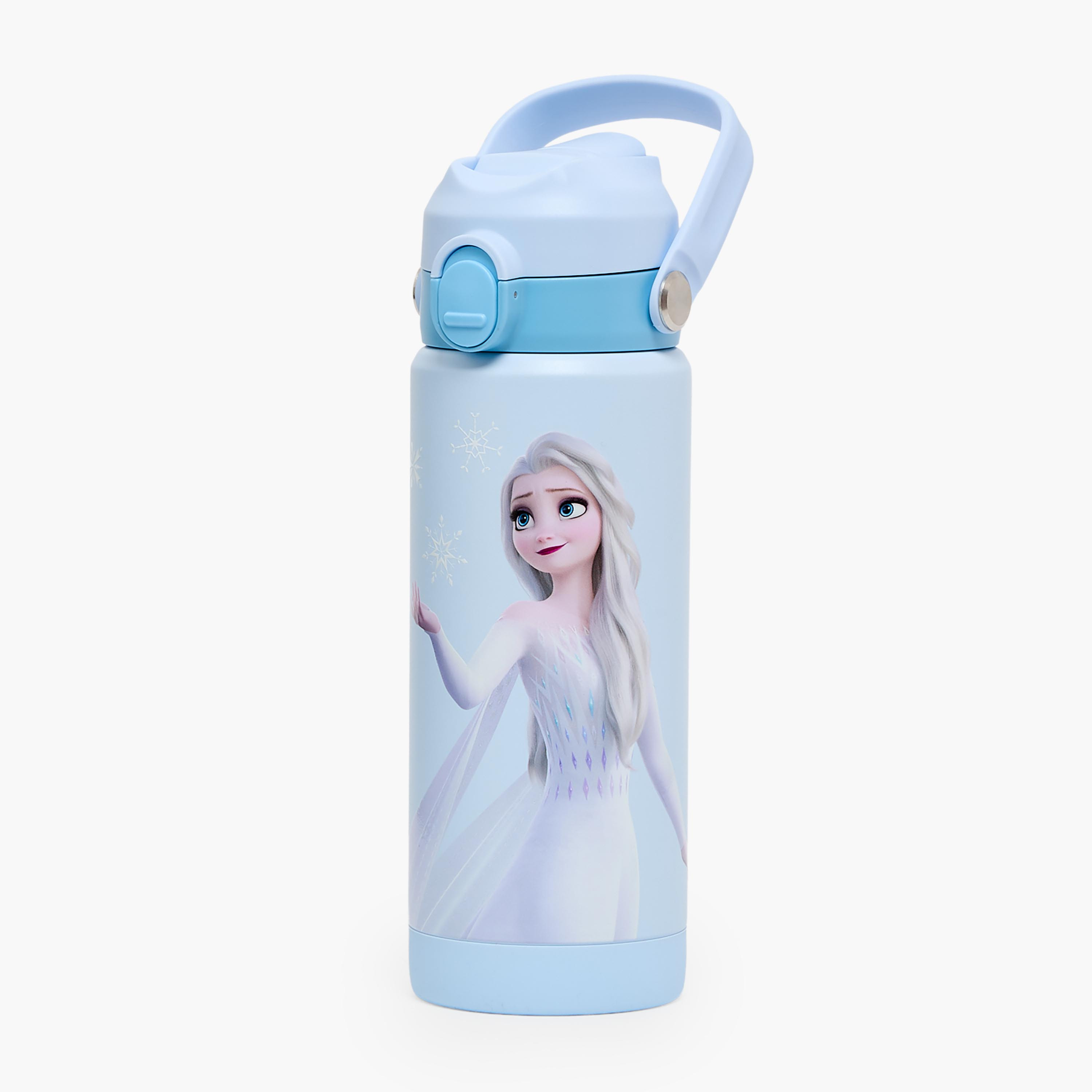 قارورة مياه ستانلس ستيل بفوهة قلابة ومقبض وطبعات من ديزني-school-waterbottles-image-1