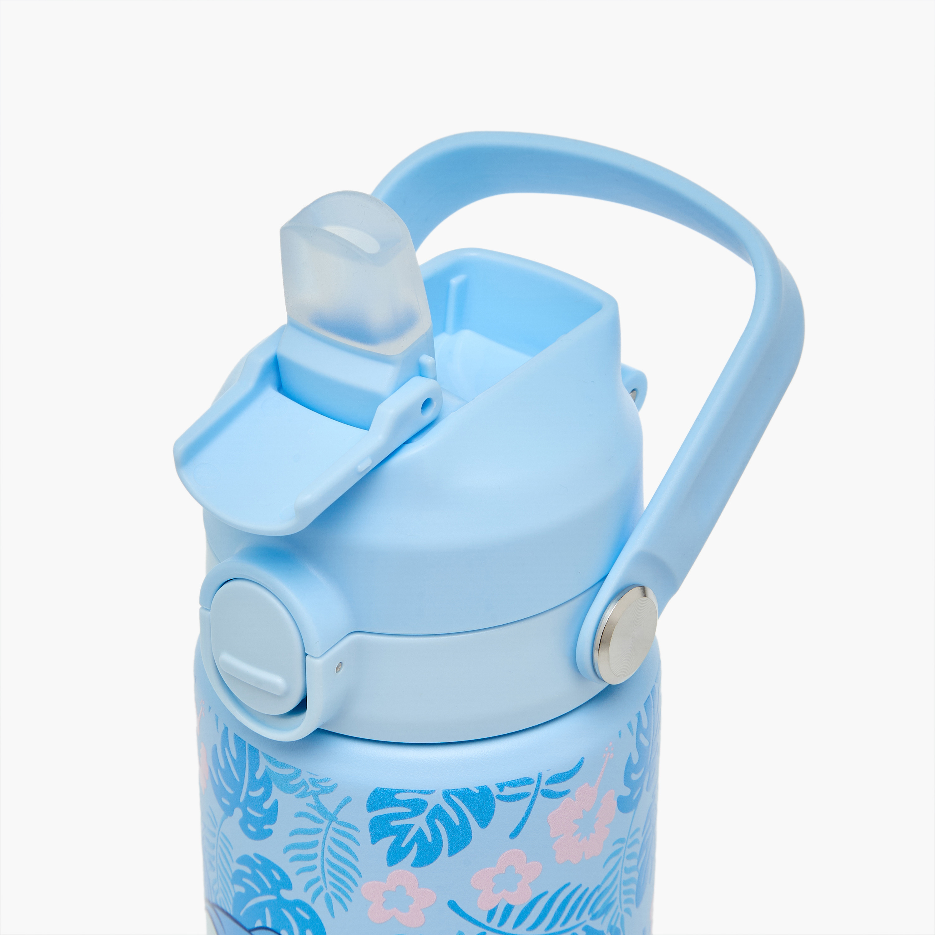 Disney Stitch Print Stainless Steel Water Bottle with Sipper-school-waterbottles-image-6