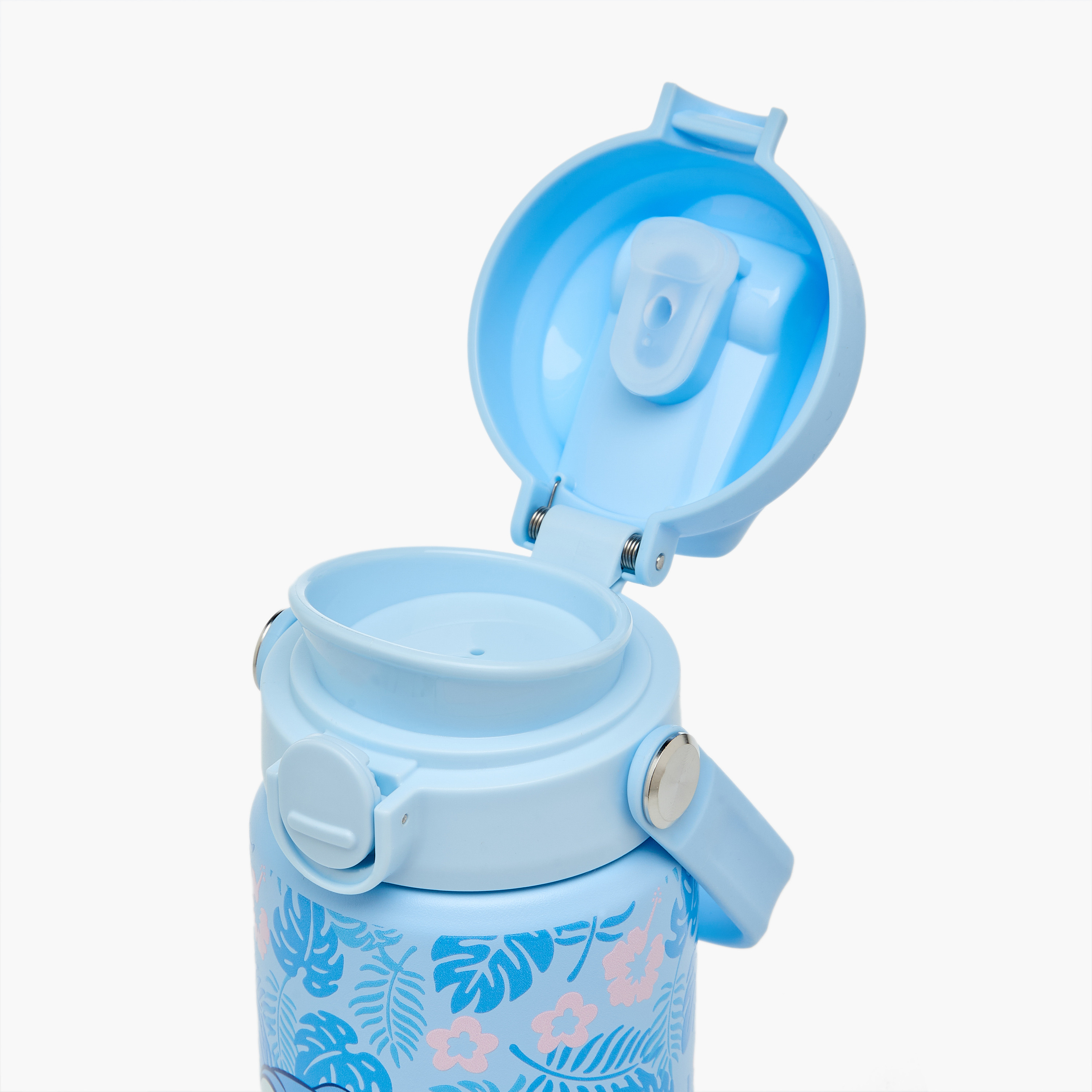 Disney Stitch Print Stainless Steel Water Bottle with Sipper-school-waterbottles-image-7