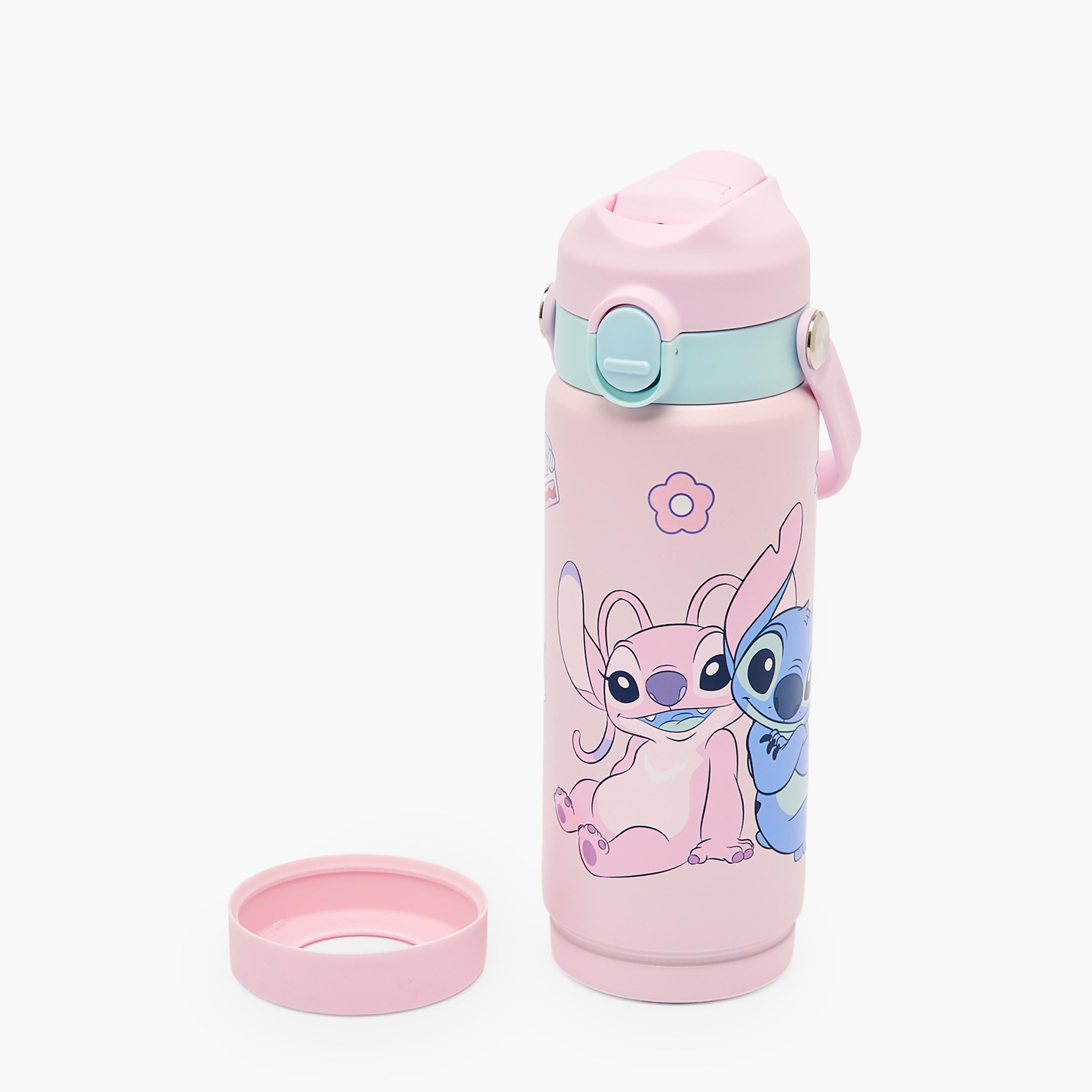 قارورة مياه ستانلس ستيل بفوهة قلابة ومقبض وطبعات من ديزني-school-waterbottles-image-7