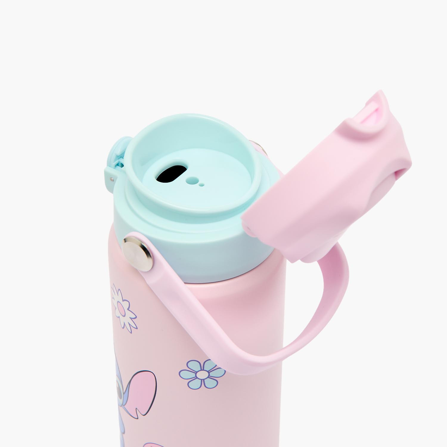 قارورة مياه ستانلس ستيل بفوهة قلابة ومقبض وطبعات من ديزني-school-waterbottles-image-8