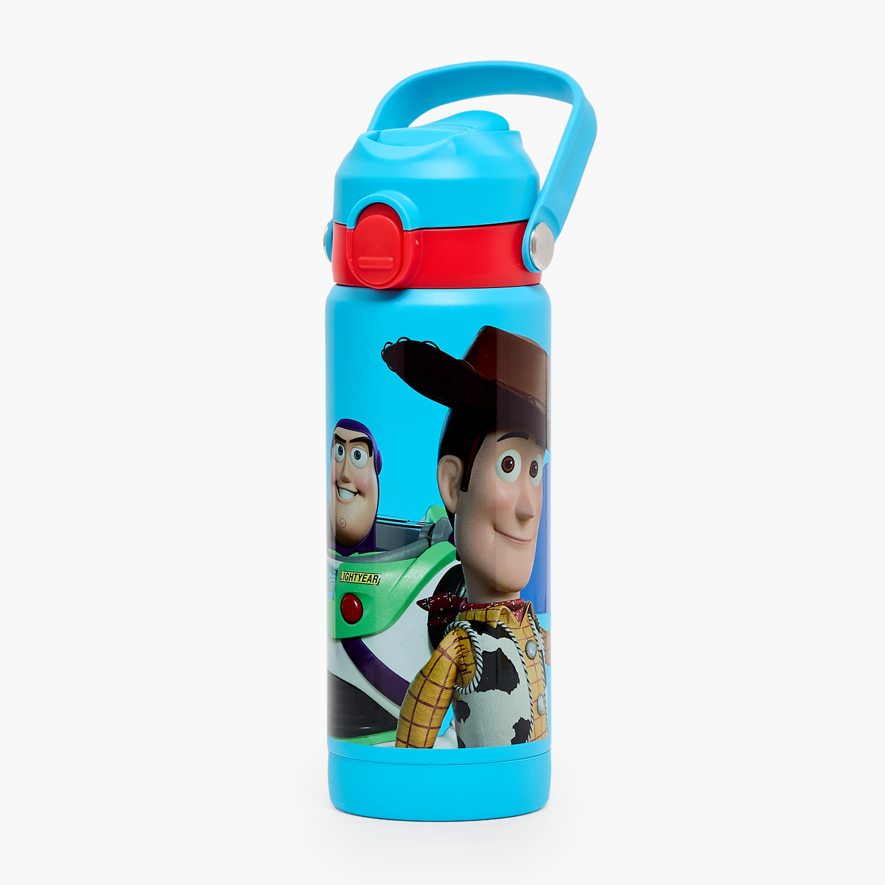 Disney Toy Story Print Stainless Steel Water Bottle with Flip Spout and Handle-school-waterbottles-image-1