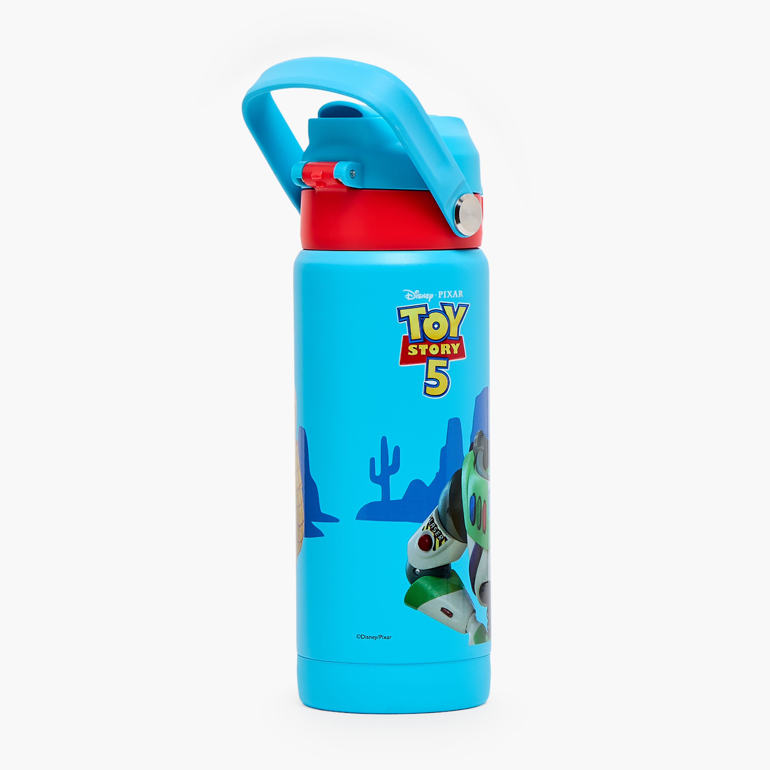 Disney Toy Story Print Stainless Steel Water Bottle with Flip Spout and Handle-school-waterbottles-image-7